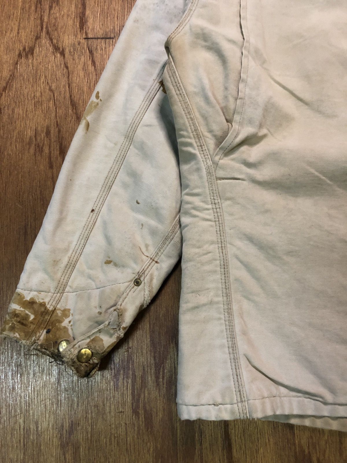 Carhartt Vintage Distressed Carhartt Detroit Jacket Size US L / EU 52-54 / 3 - 13 Thumbnail