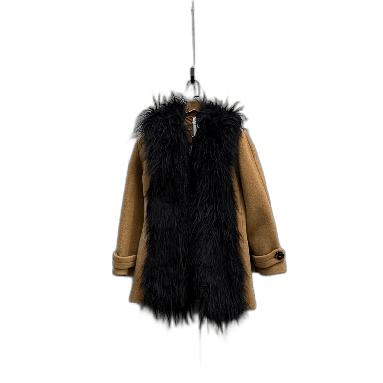 Prada Miu Miu Khaki Faux Fur Collar Coat Size US S / EU 44-46 / 1 - 1 Thumbnail