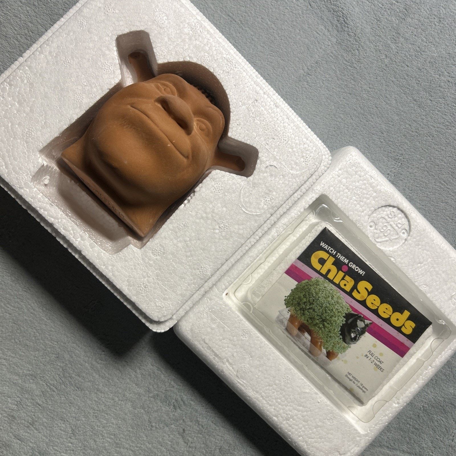 Handmade Shrek ChiaPet DreamWorks Handmade Decorative Ceramic Planter Size ONE SIZE - 6 Thumbnail