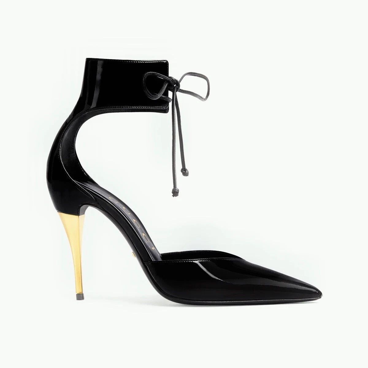 Gucci Gucci Black Ankle Cuff 105mm Pumps New Size US 11 / IT 41 - 5 Thumbnail