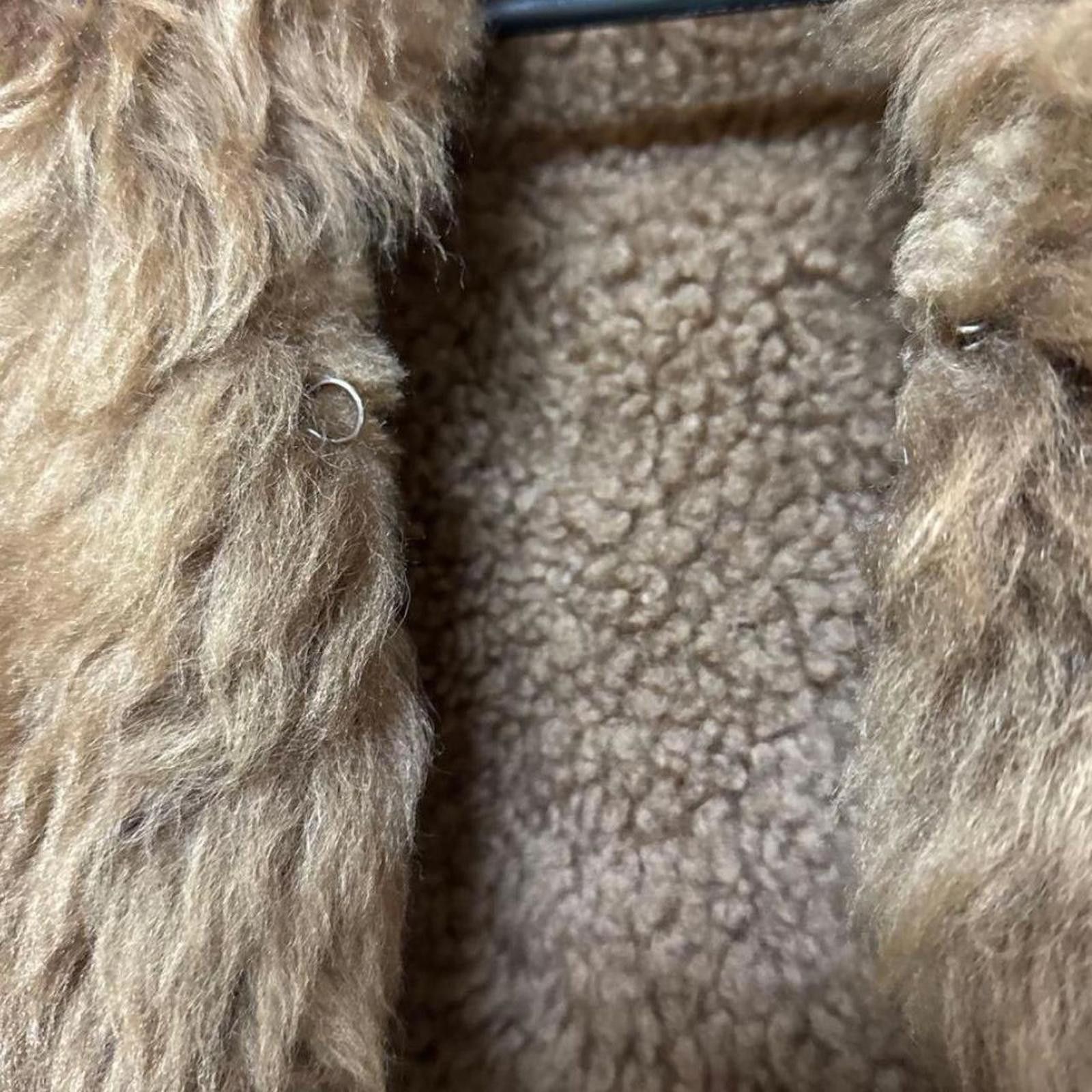 Other Faux leather fur whimsy grunge vintage brown penny lane coat Size S / US 4 / IT 40 - 4 Thumbnail