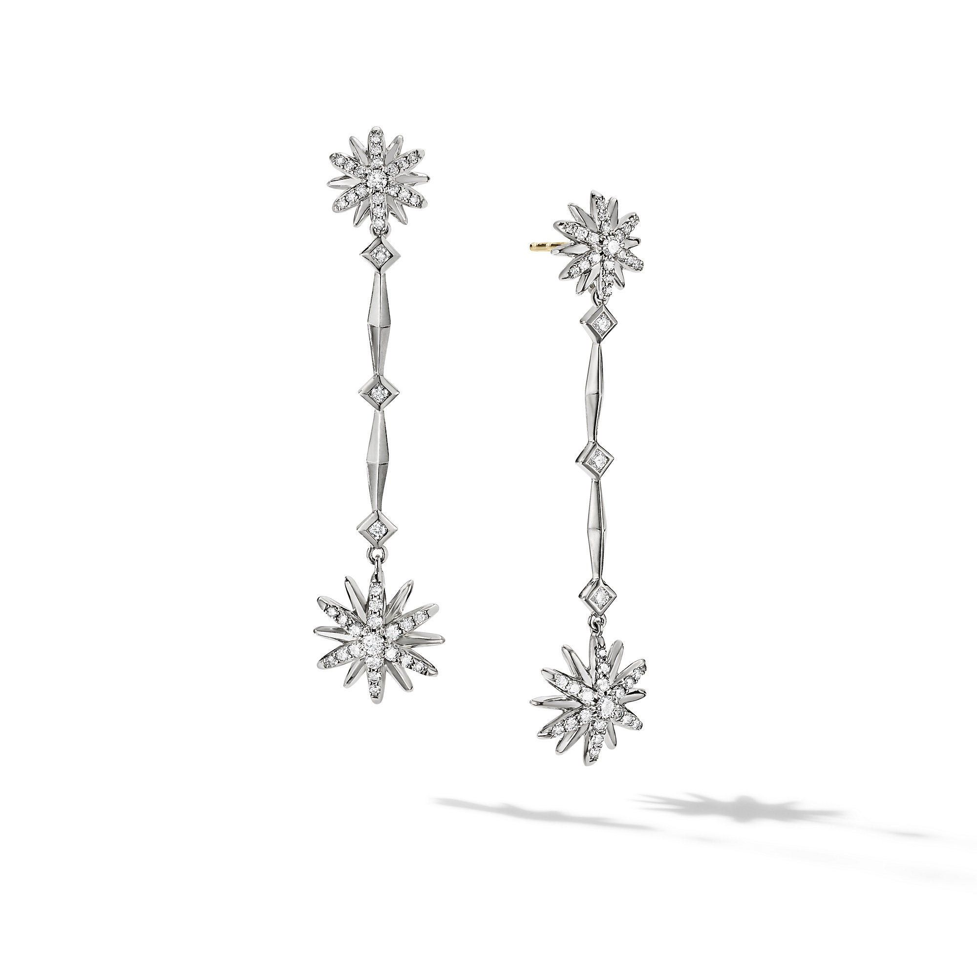 David Yurman o1w1db10525 E16566D Earrings in Sterling Silver with Diamond Size ONE SIZE - 1 Thumbnail