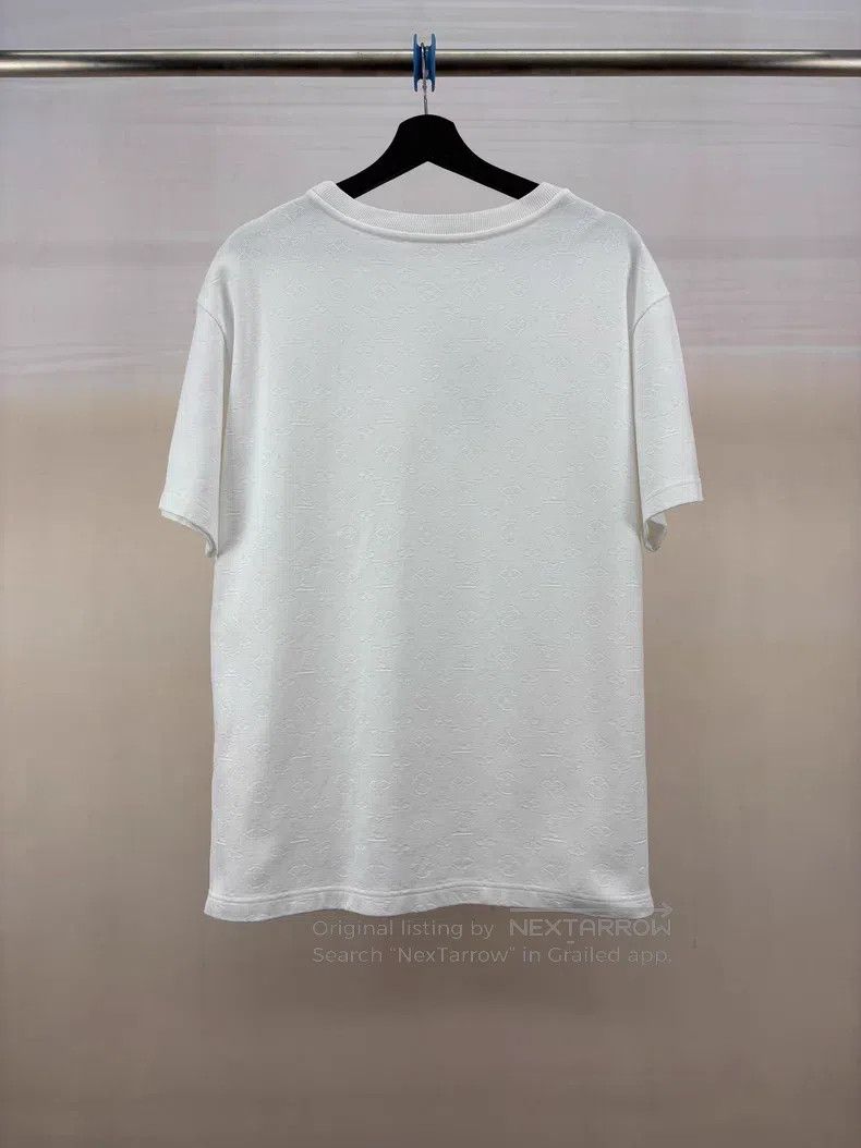 Louis Vuitton Louis Vuitton White Pocket Dark Print Full Print Short Sle Size US L / EU 52-54 / 3 - 2 Thumbnail