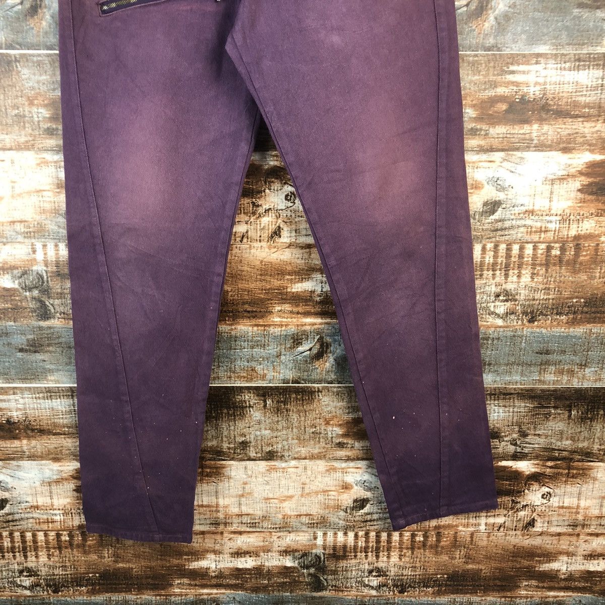 Japanese Brand DL Jungle Strom double waist rapper Purple Cargo Pants #C743 Size US 30 / EU 46 - 6 Thumbnail