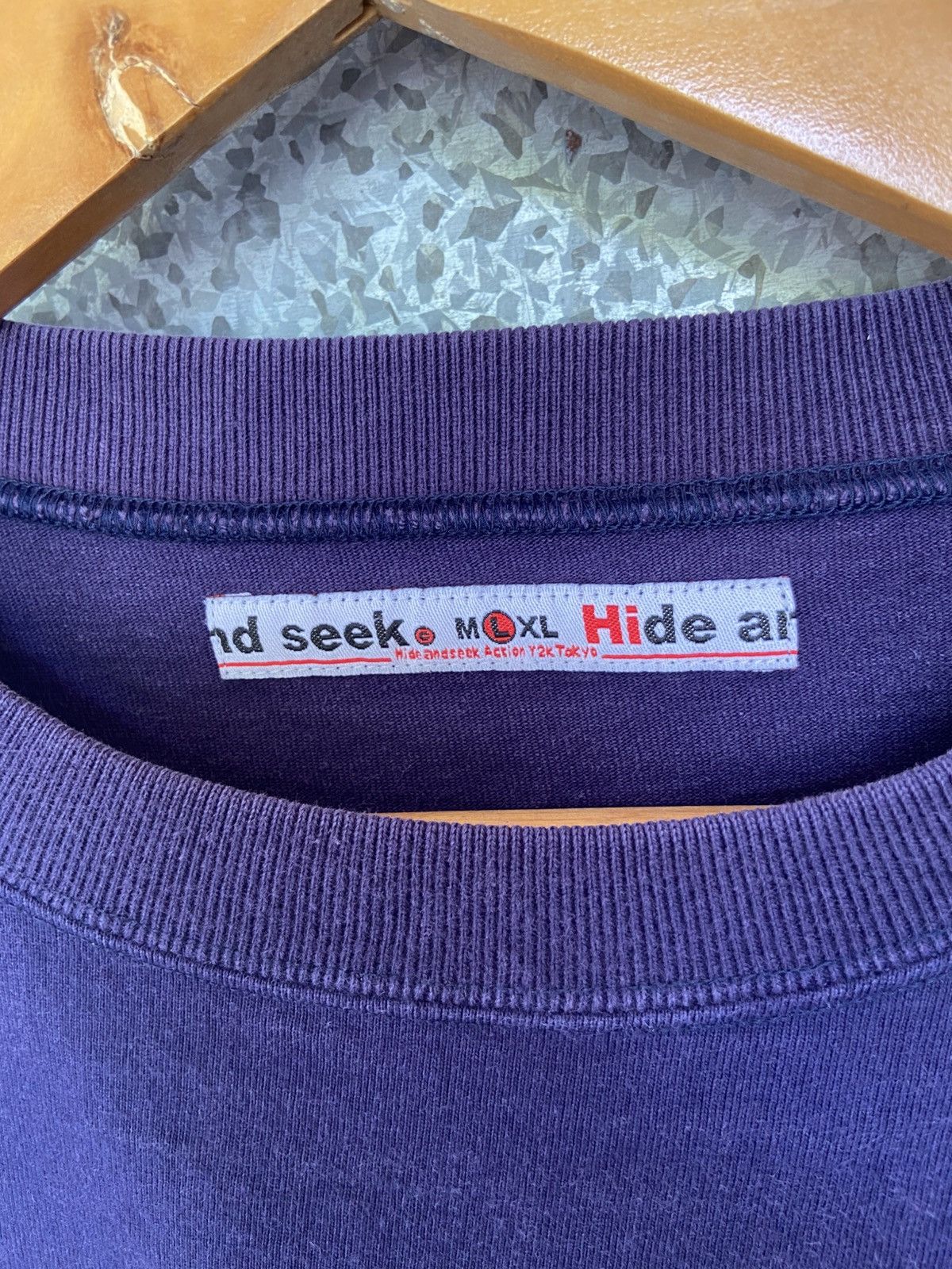 Japanese Brand Vintage Hide And Seek t shirt long sleeve Size US L / EU 52-54 / 3 - 4 Thumbnail