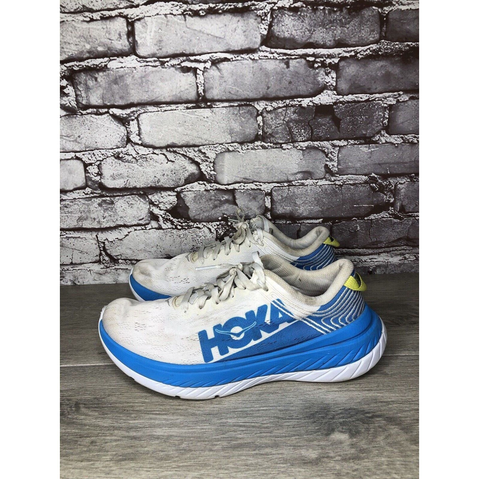 Hoka Hoka One One Carbon X Blue White Running Shoes Women 7B US/3 Size US 7 / IT 37 - 12 Thumbnail