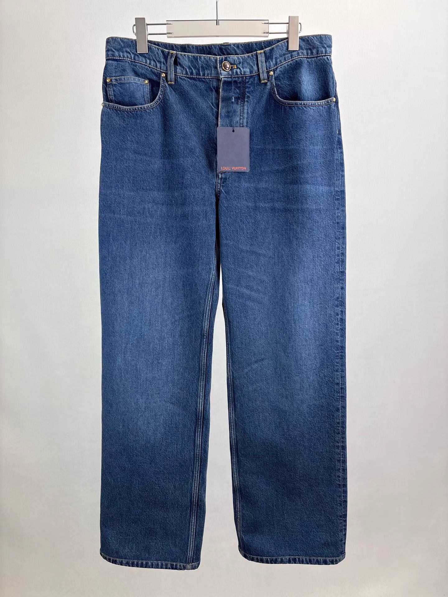 Louis Vuitton LOUIS VUITTON LV26 New Monogram Jeans with Back Pocket K1 Size US 33 - 1 Thumbnail