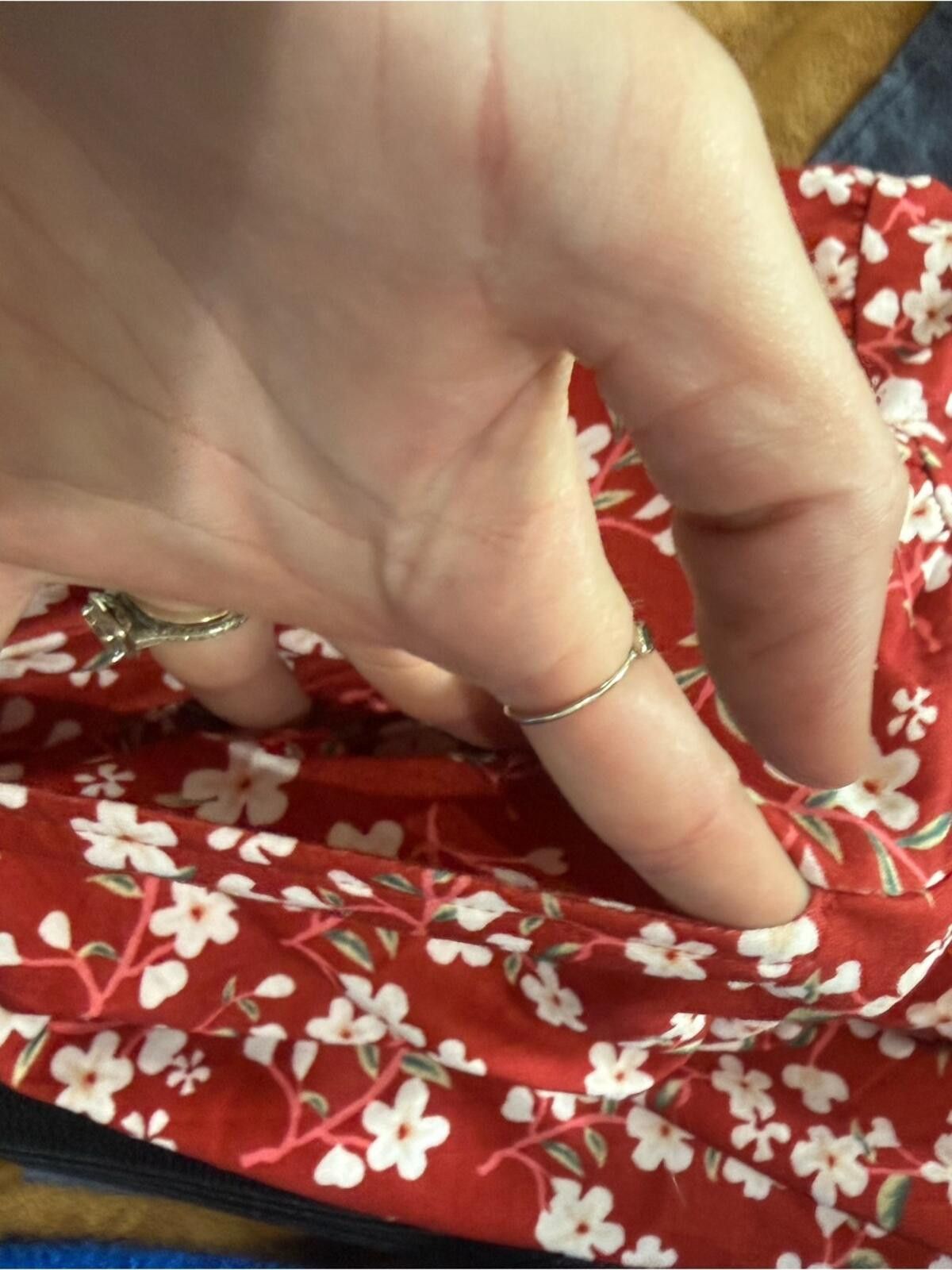 Other Red Floral Midi Dress with Scoop Neck Size M / US 6-8 / IT 42-44 - 5 Thumbnail