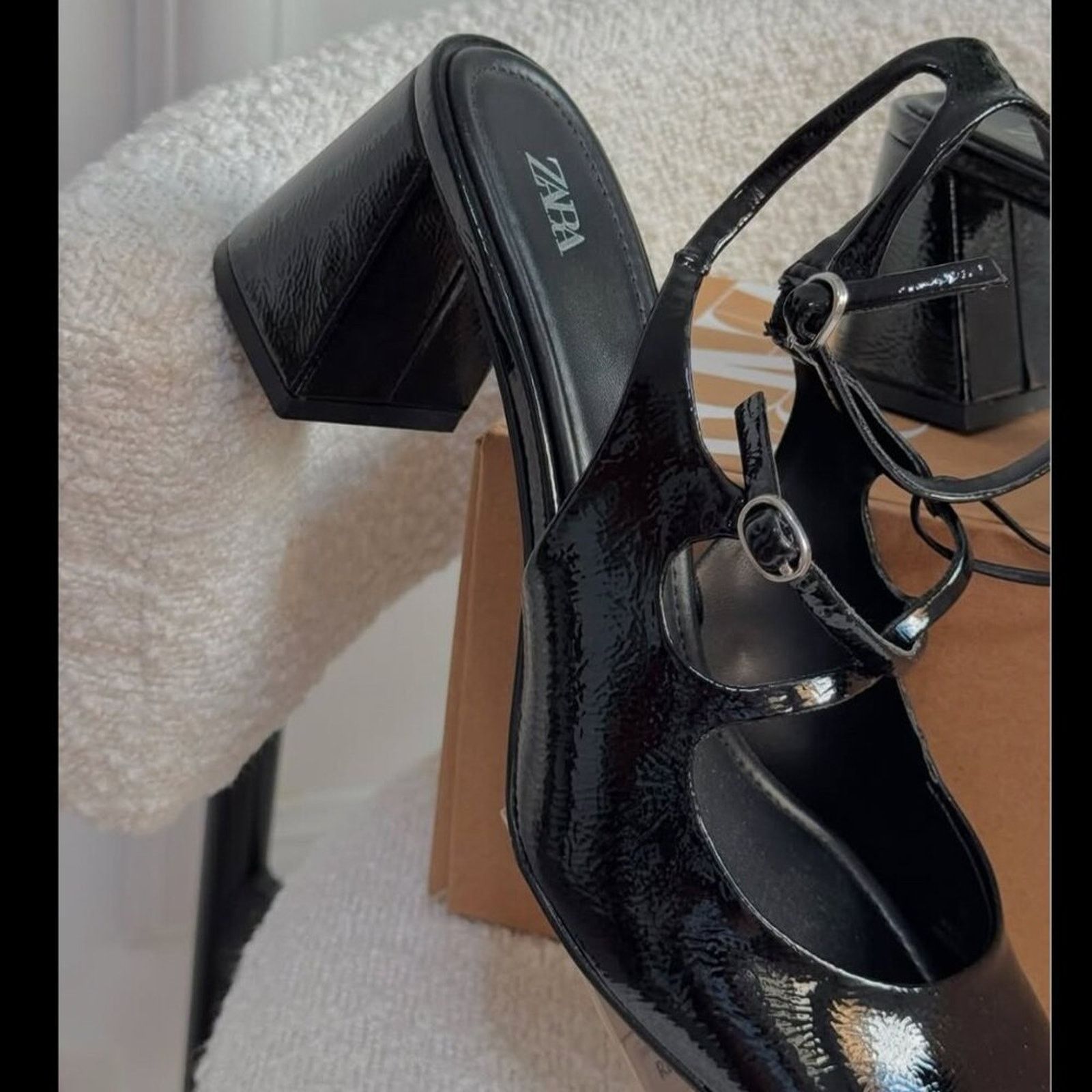 Zara ZARA Strappy Block Heels NWT Size US 10 / IT 40 - 5 Thumbnail