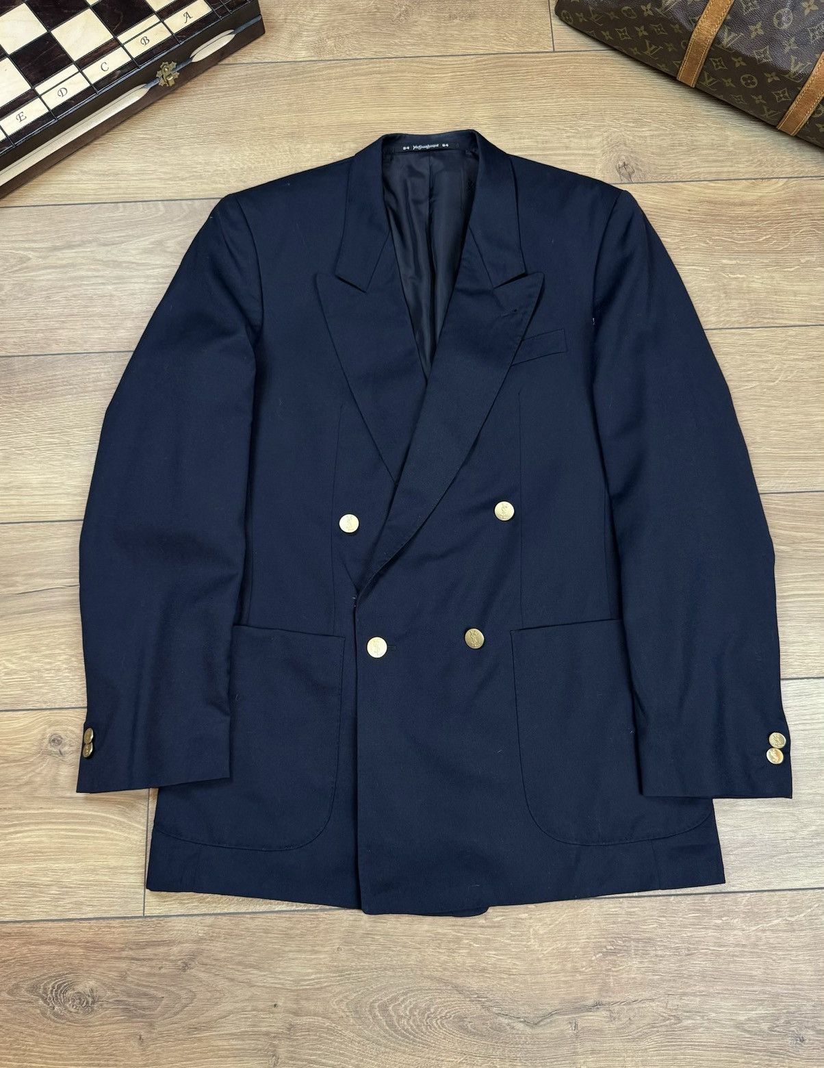 Yves Saint Laurent Vintage wool blazer Yves Saint Laurent original luxury item Size 48L - 1 Thumbnail