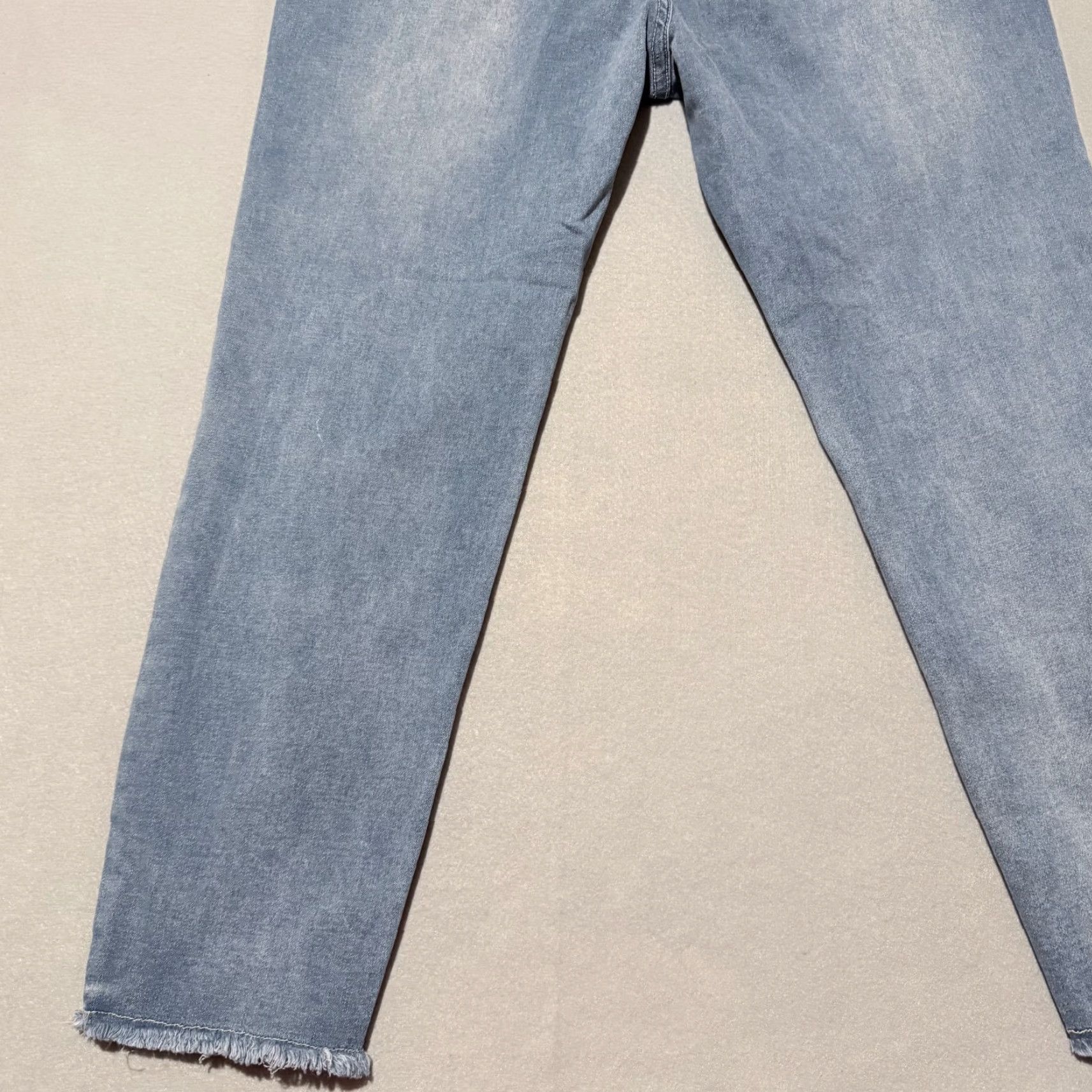 Vintage Bamboo Jeans Women's Blue Denim Stretch Frayed Hem Skinny 18 Cross Patch Heart Style - Jeans Size 40" / US 18 - 7 Thumbnail
