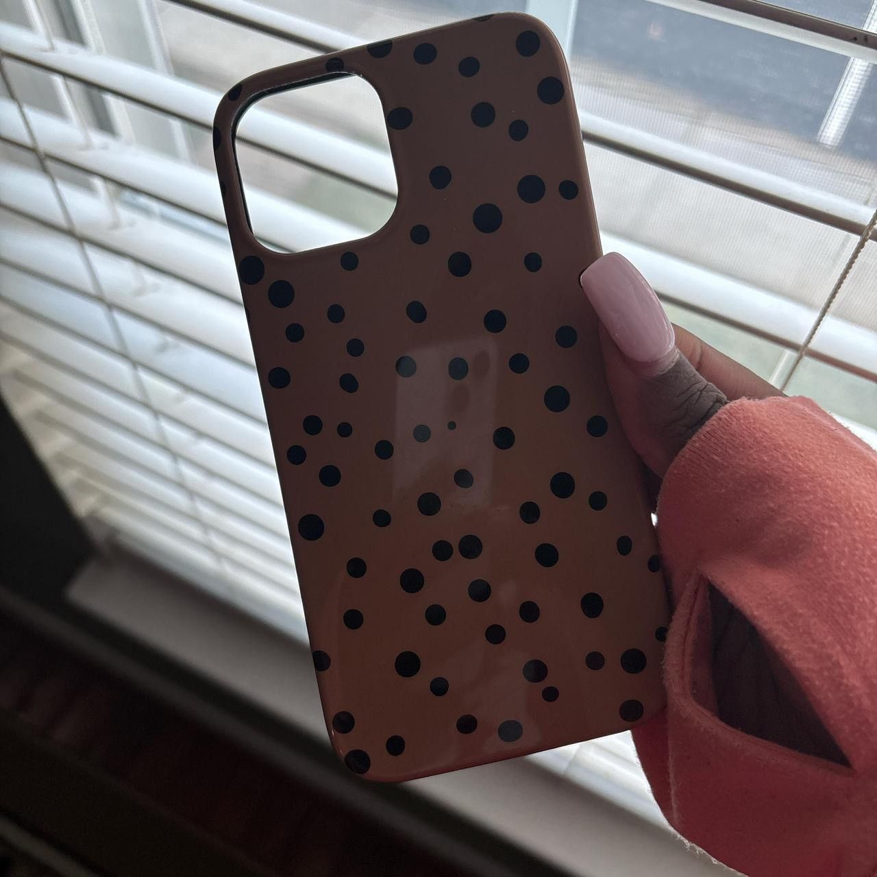 Other CASELY Brown Polka Dot iPhone 12/12 Pro Case Size ONE SIZE - 1 Thumbnail