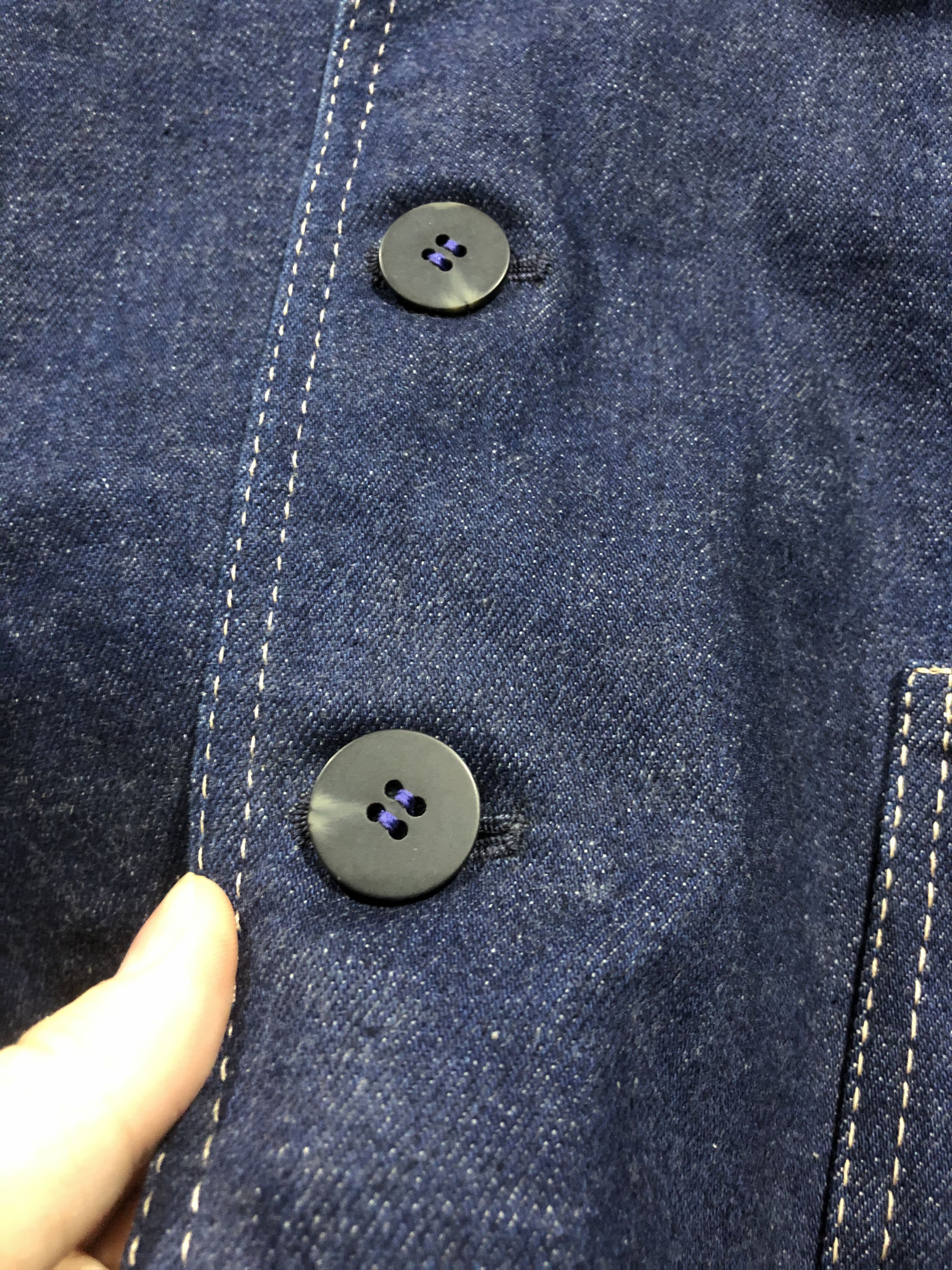 Handmade Vintage Custom Made Raw Denim Blazer Jacket Size US M / EU 48-50 / 2 - 8 Thumbnail