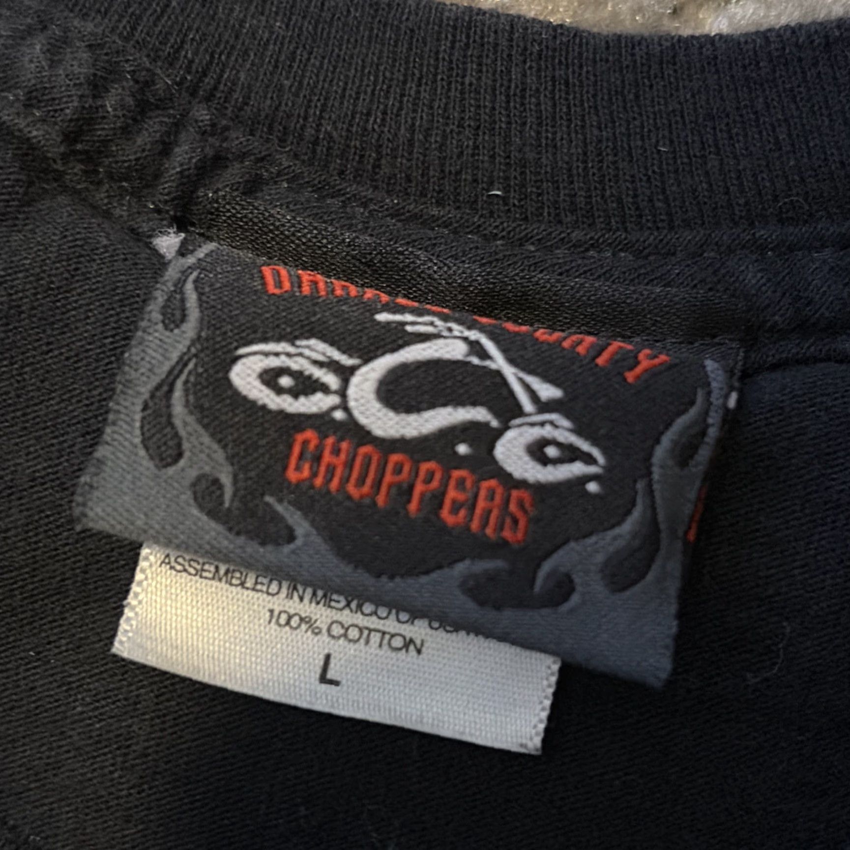 Vintage VINTAGE Orange County Choppers Biker Motorcycles Black T-Shirt Large Mens Size US L / EU 52-54 / 3 - 6 Thumbnail