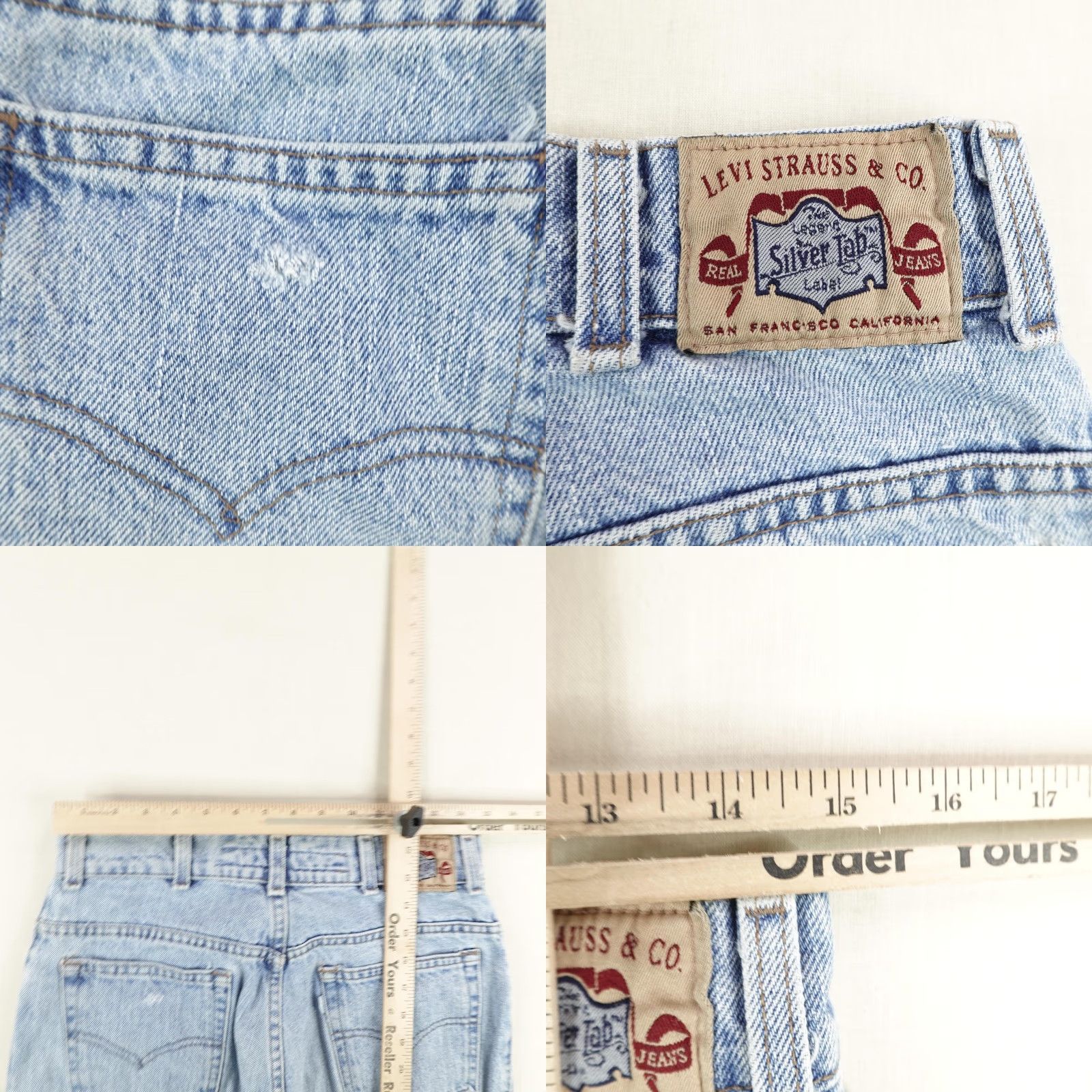 Levi's VINTAGE Levi's Silvertab Jeans Womens 32x32 Blue Baggy Denim 90s Relaxed Fit Womens Size 24" / US 00 / IT 34 - 8 Thumbnail