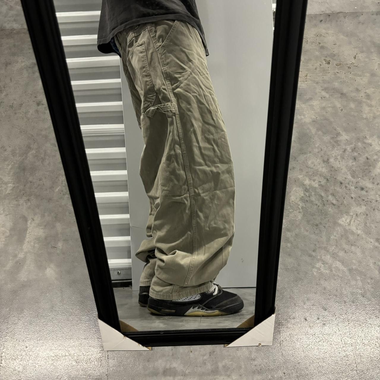 Japanese Brand × Vintage Crazy Vintage Y2K/2000s Baggy Khaki Skater Carpenter Workwear Pants! Size US 36 / EU 52 - 2 Thumbnail