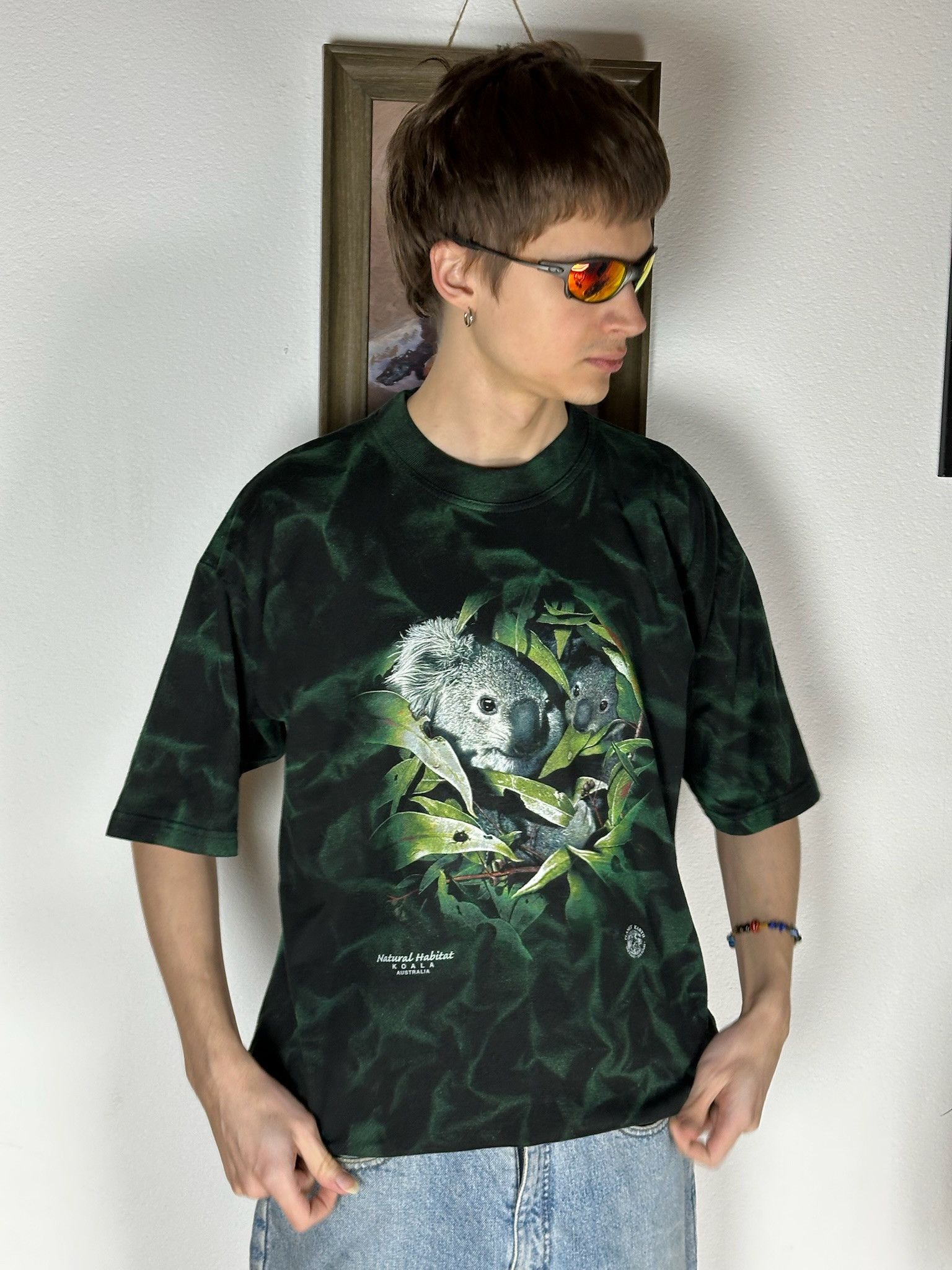 Habitat Vintage habitat nature koala in weed planet earth aop tee Size US L / EU 52-54 / 3 - 1 Thumbnail