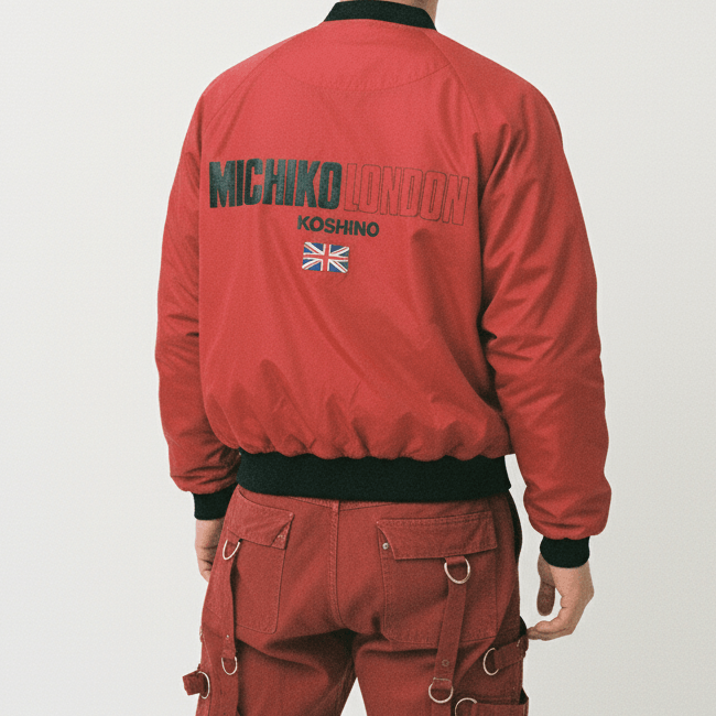 Vintage Michiko Koshino Bombers Light Jacket Full Zipper