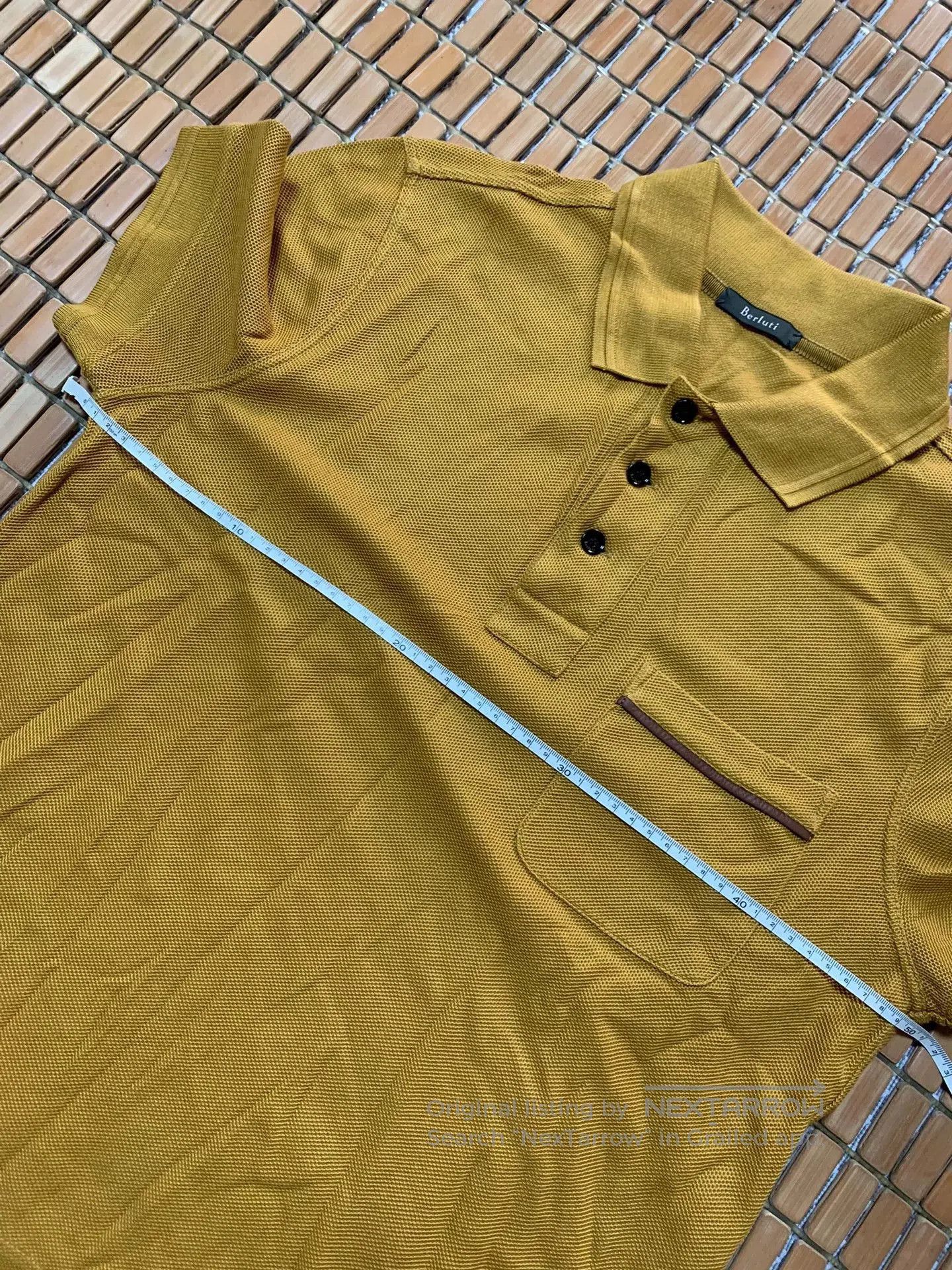 Berluti Berluti Yellow Polo Leather Shirt. Size US S / EU 44-46 / 1 - 7 Thumbnail