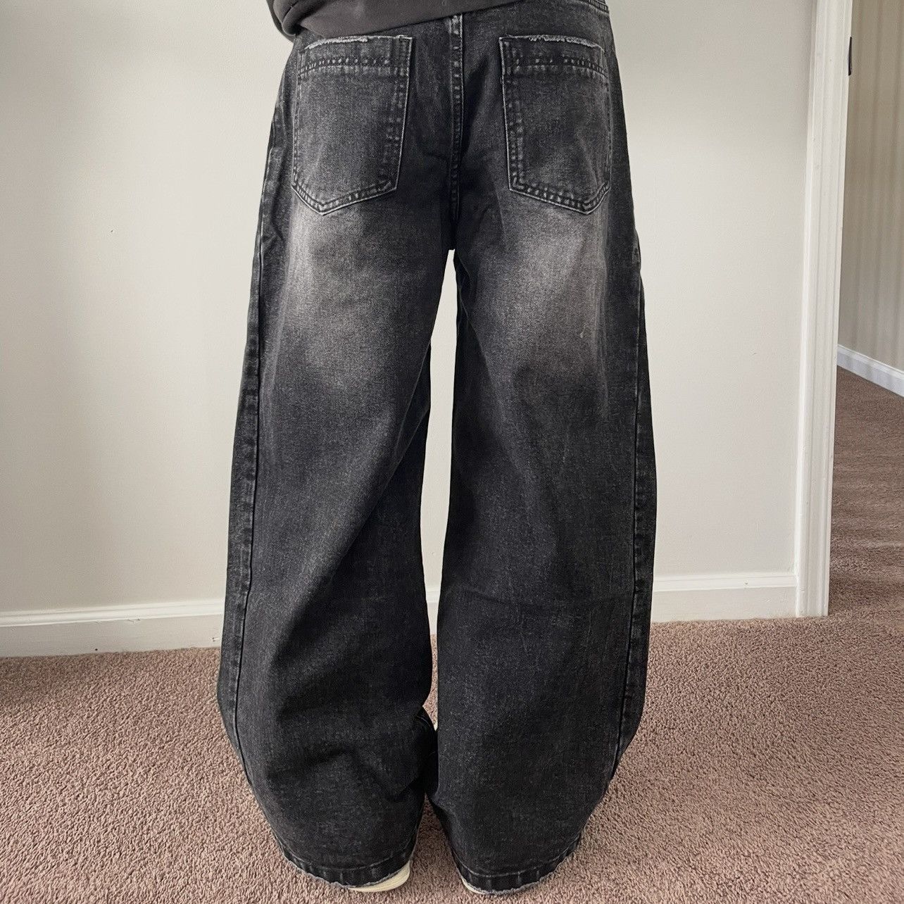 Other Baggy Distressed Black Jeans Size US 32 / EU 48 - 2 Thumbnail