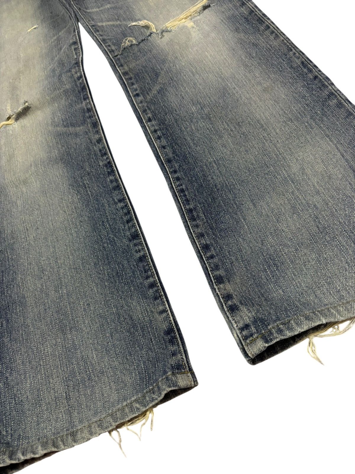 Edwin Vtg Edwin XVS Japan Distressed Jeans Size US 29 - 5 Thumbnail