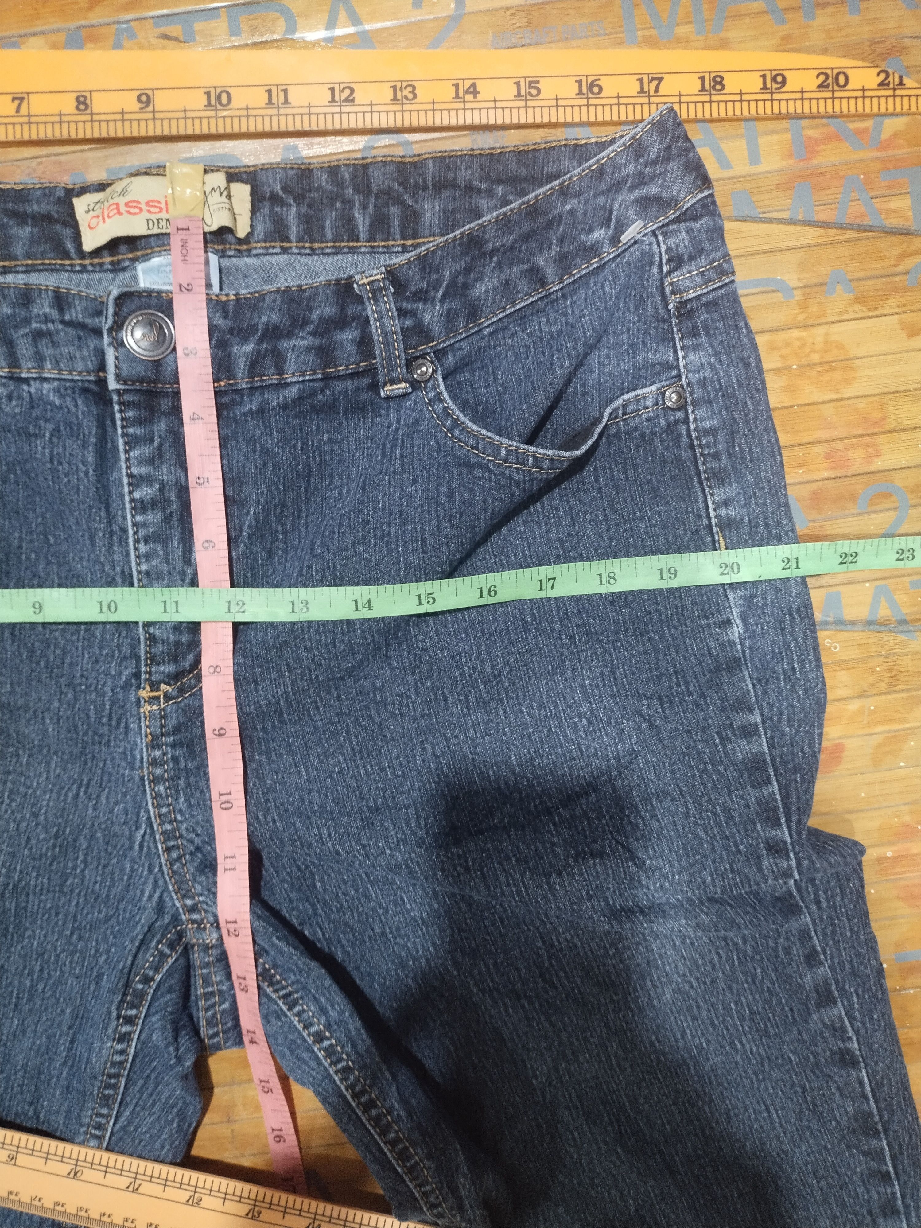 Vintage Just My Size "JMS" Jeans Women Stretchable Sz 18W Size 34" / US 12 / IT 48 - 6 Thumbnail