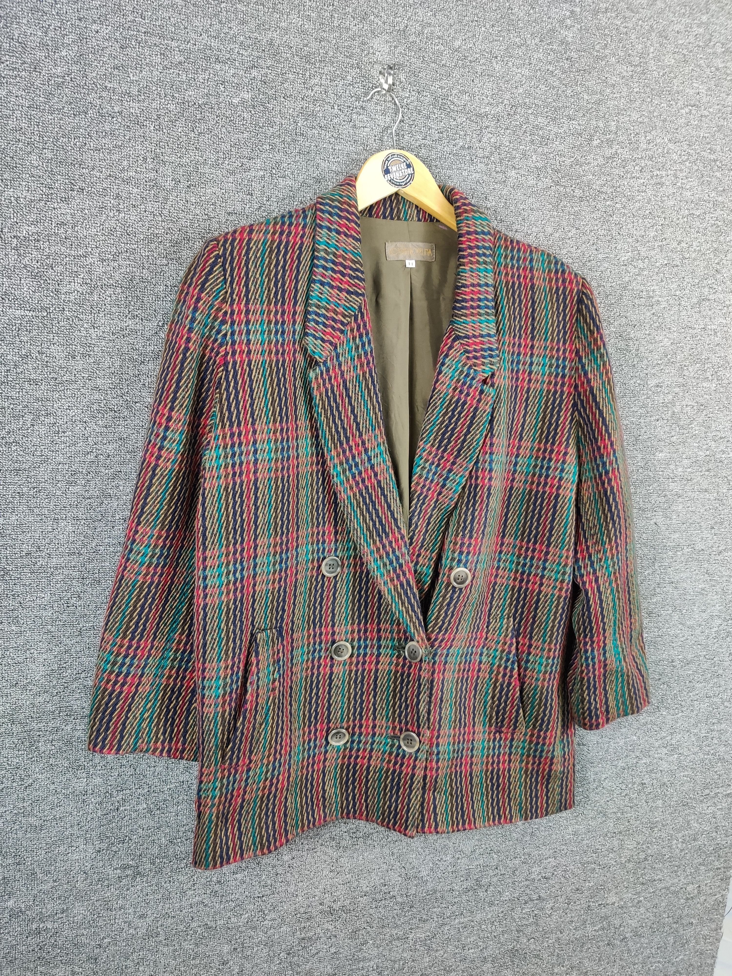 Japanese Brand Vintage Roman Roselina Double Breasted Blazer Coat Size US M / EU 48-50 / 2 - 6 Thumbnail