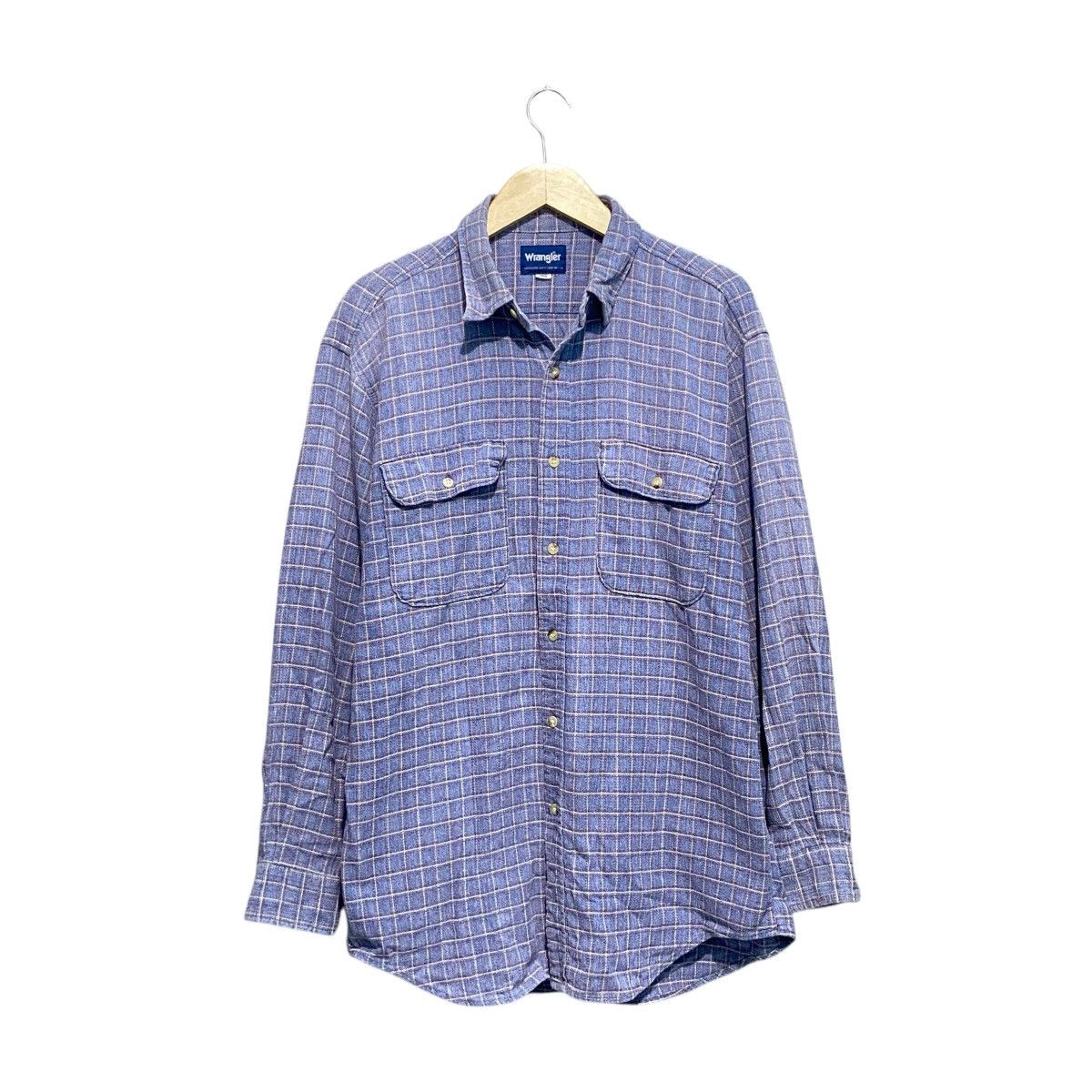 Flannel × Japanese Brand × Wrangler Vintage Wrangler Double Pocket Flannel Size US L / EU 52-54 / 3 - 1 Thumbnail