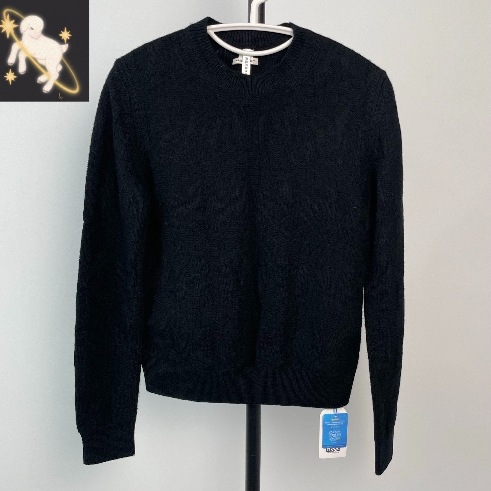 Hermes Hermes Knit Wool Black Sweater 36 Women Size S / US 4 / IT 40 - 1 Thumbnail