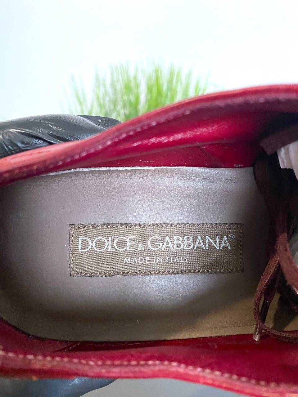 Dolce & Gabbana Dolce&Gabbana Men’s Shoes Red Leather Made in Italy, EU 41 Size US 8 / EU 41 - 12 Thumbnail