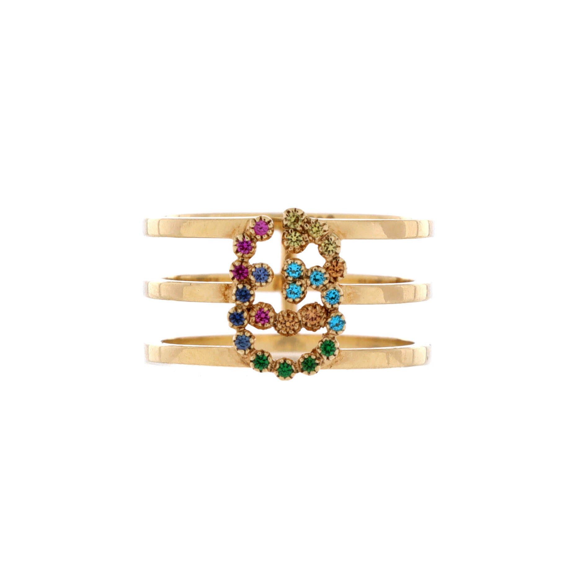 Gucci GG Running 3 Band Ring Size ONE SIZE - 1 Thumbnail