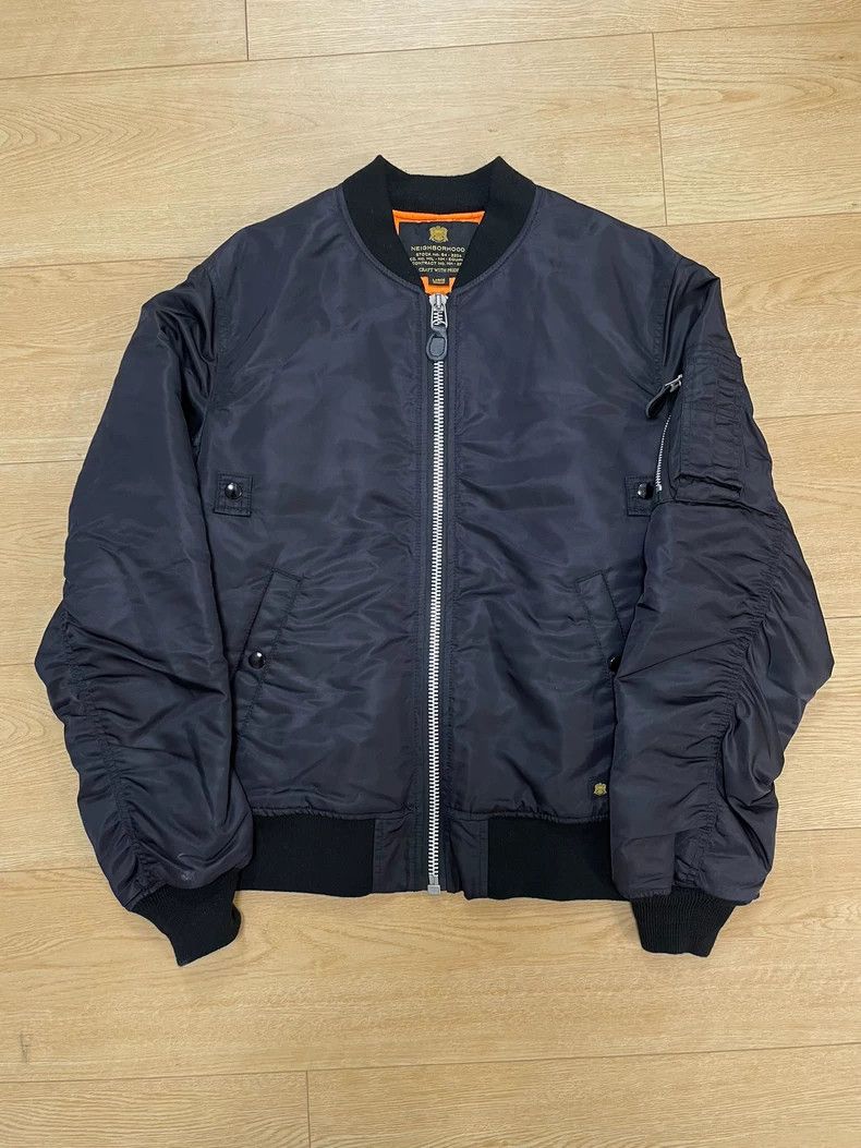 Neighborhood NEIGHBORHOOD 16AW MA-1 Jacket - dmc Size US L / EU 52-54 / 3 - 1 Thumbnail