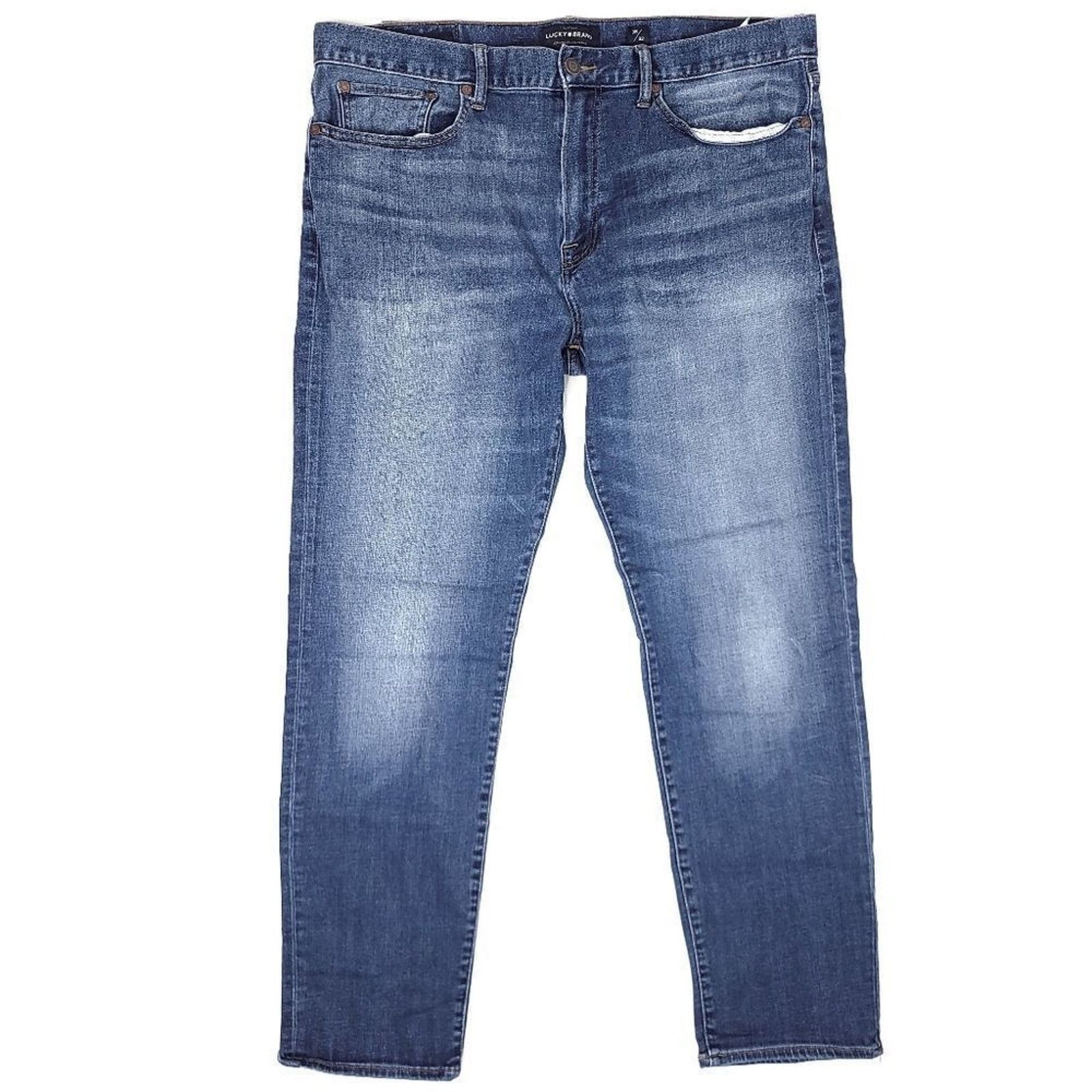 Lucky Brand Lucky Brand 121 Slim Jeans Mens 38x31 Dark Blue Stretch Size US 38 / EU 54 - 1 Thumbnail