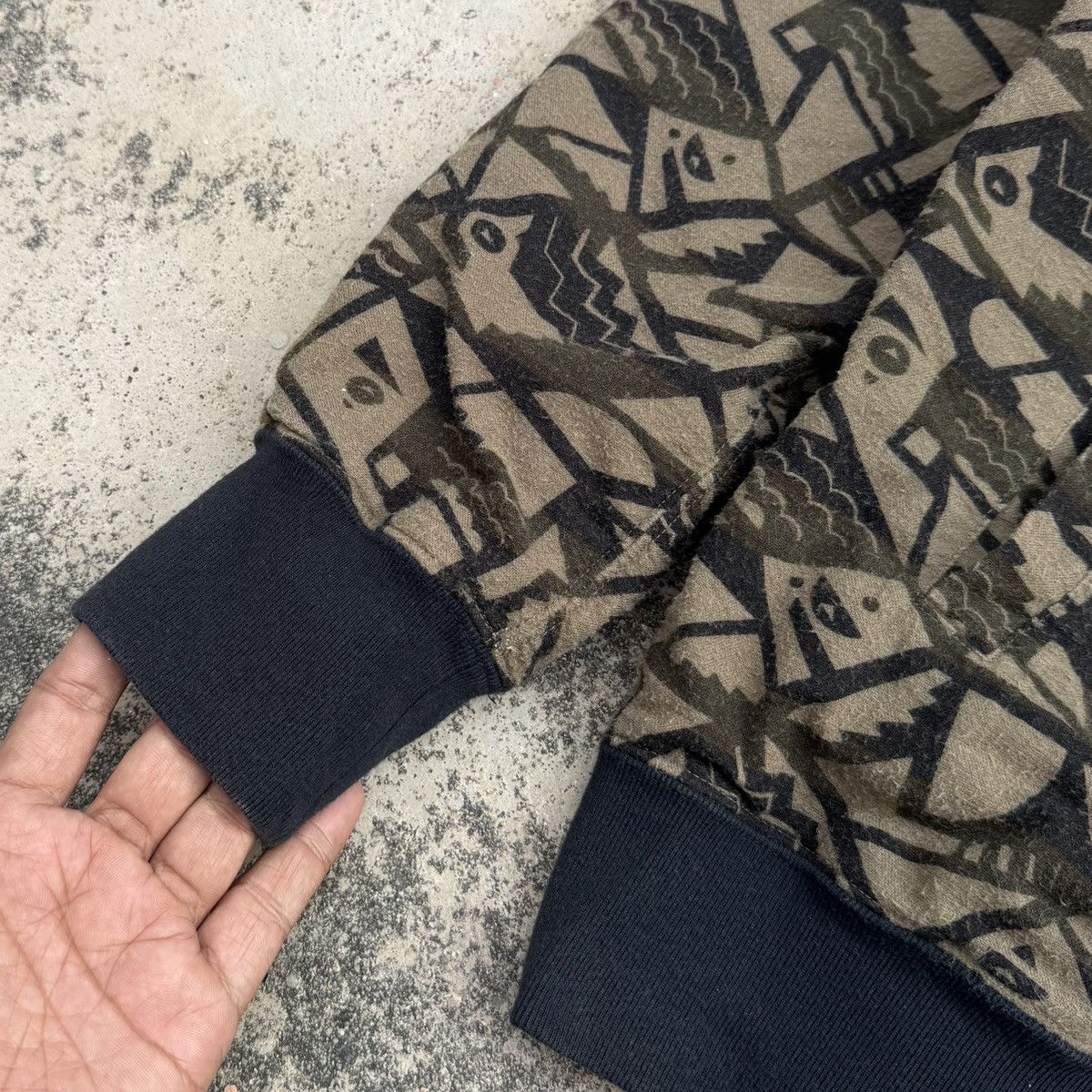 Bape A Bathing Ape BAPE All Over Print Zip Hoodie Brown Graphic Size US XL / EU 56 / 4 - 14 Thumbnail
