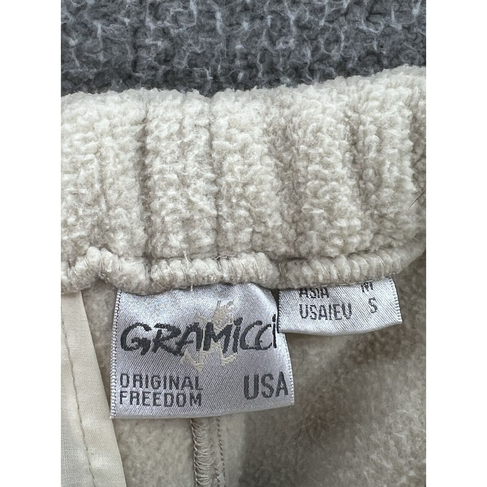 Gramicci Gramicci Boa Deep Pile Fleece Track Pants Tan Jogger Sherpa Size US 32 / EU 48 - 3 Thumbnail