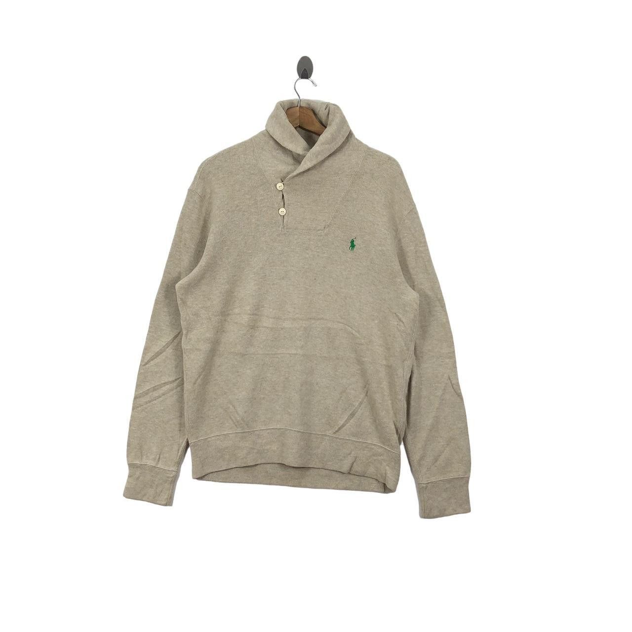 Polo Ralph Lauren POLO RALPH LAUREN Small Pony Half Button Sweatshirt Henley Size M / US 6-8 / IT 42-44 - 1 Thumbnail