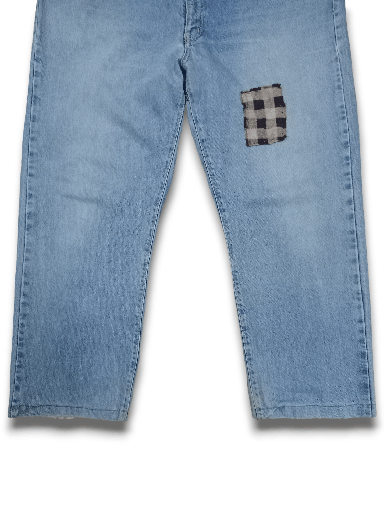 Edwin × Japanese Brand Vintage Edwin US Classic Baggy Patchwork Jeans Size US 41 - 7 Thumbnail