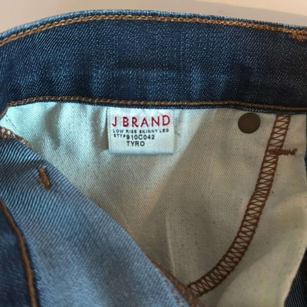 J Brand J Brand Low Rise Skinny Jeans Size 29 Tyro Medium Wash Size 29" - 7 Thumbnail