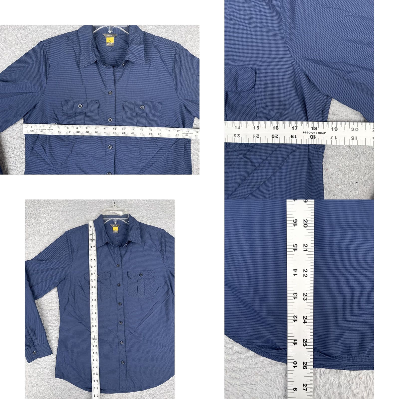 Eddie Bauer Eddie Bauer Shirt Womens Medium Blue Long Sleeve Button Front Hiking Outdoor Size M / US 6-8 / IT 42-44 - 8 Thumbnail