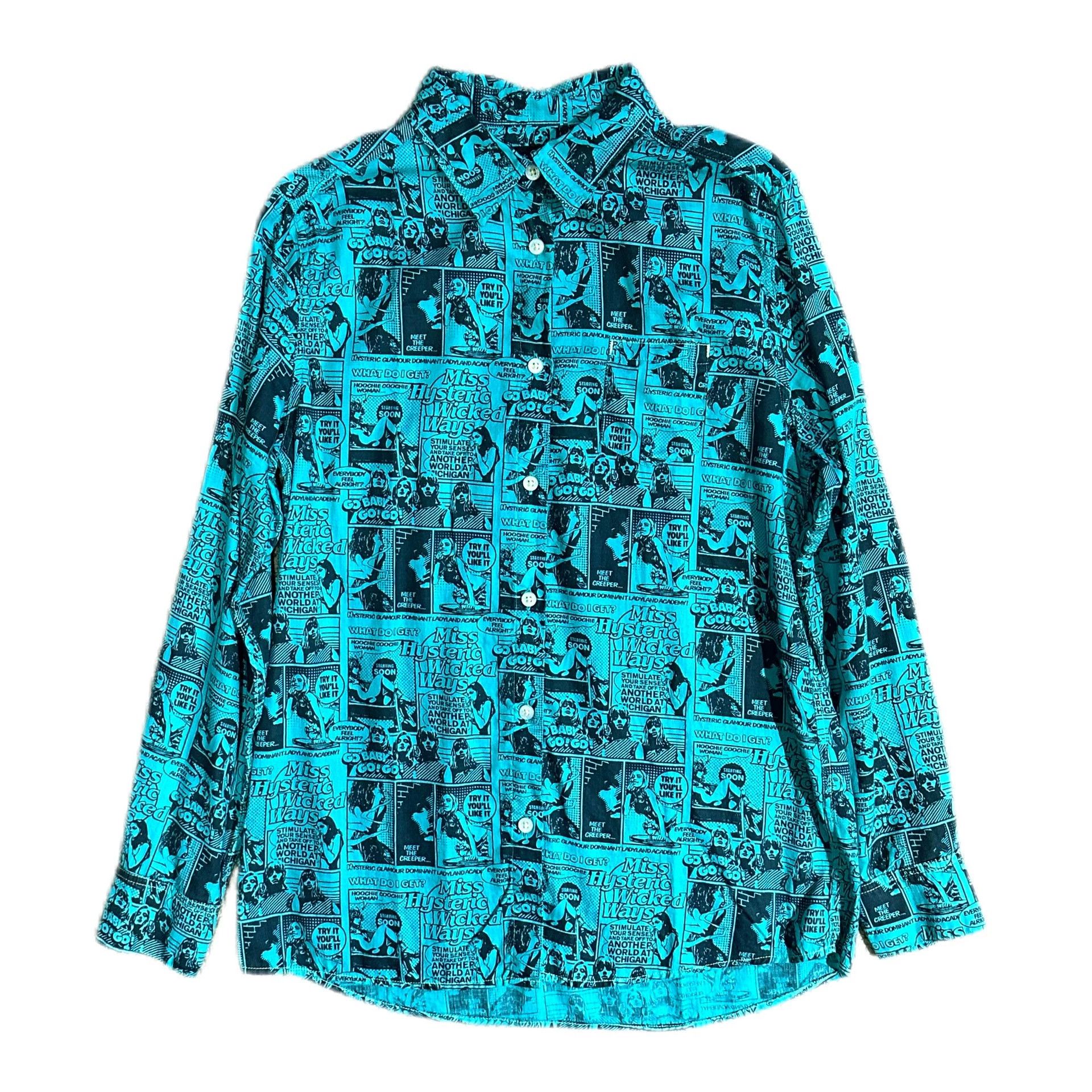 Hysteric Glamour HYSTERIC GLAMOUR F Comic Print Portrait Shirt JPN Size ONE SIZE - 1 Thumbnail