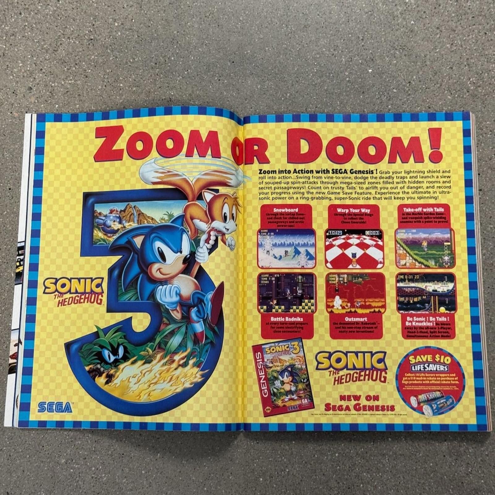 Designer Vtg GamePro Magazine 1994 Sega Nintendo Mortal Kombat Sonic Size ONE SIZE - 10 Thumbnail