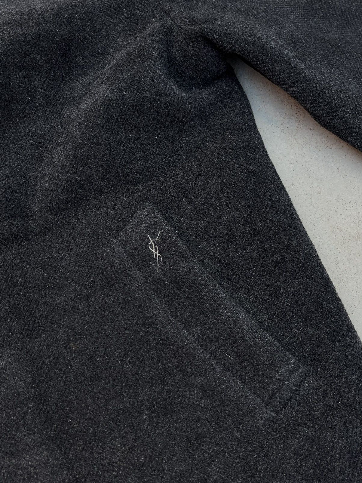 YVES SAINT LAURENT HEAVY WOOLLEN COAT