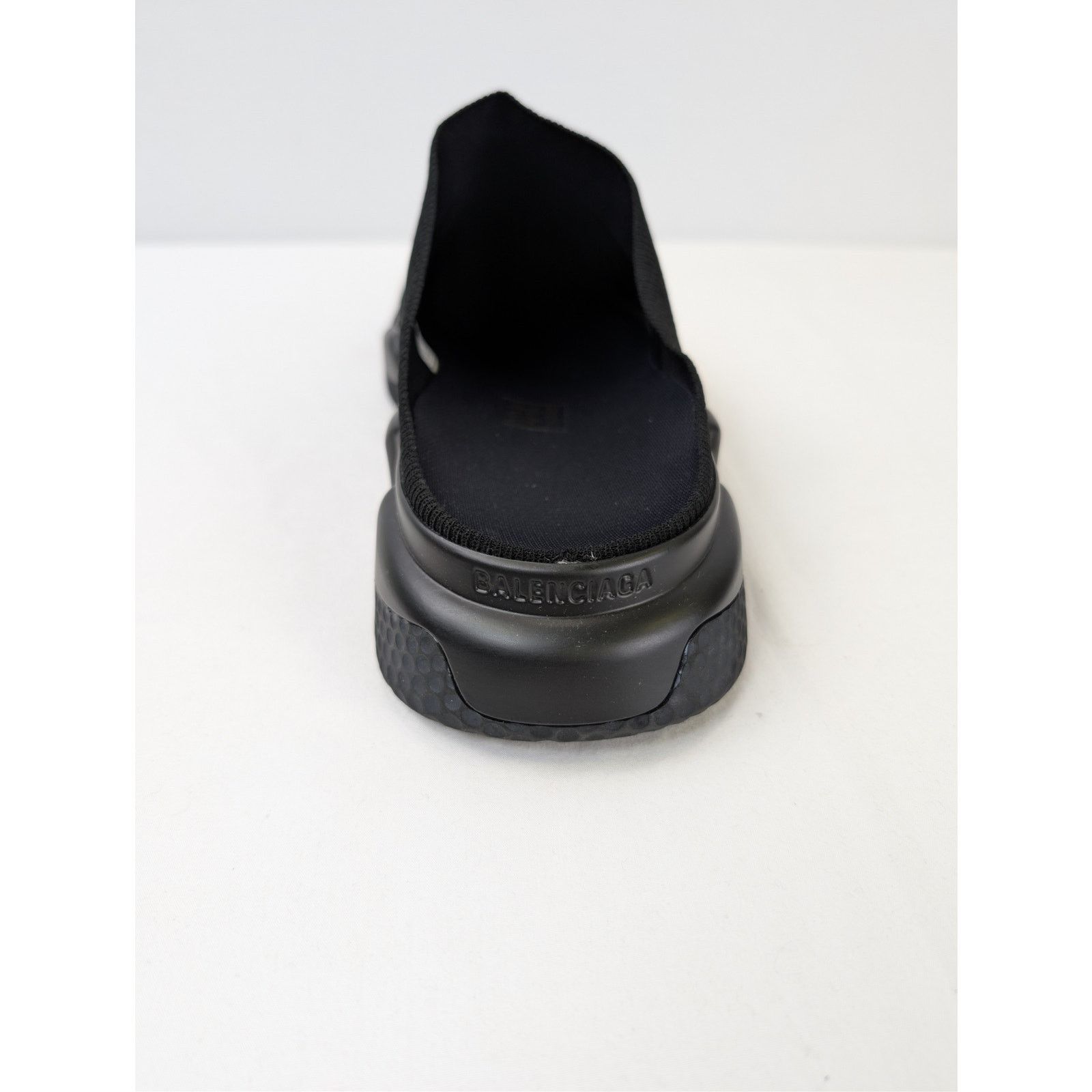 Balenciaga o1rshd1 New Recycled Knit/Sole Speed Mule Slipper in Black Size US 11 / EU 44 - 16 Thumbnail
