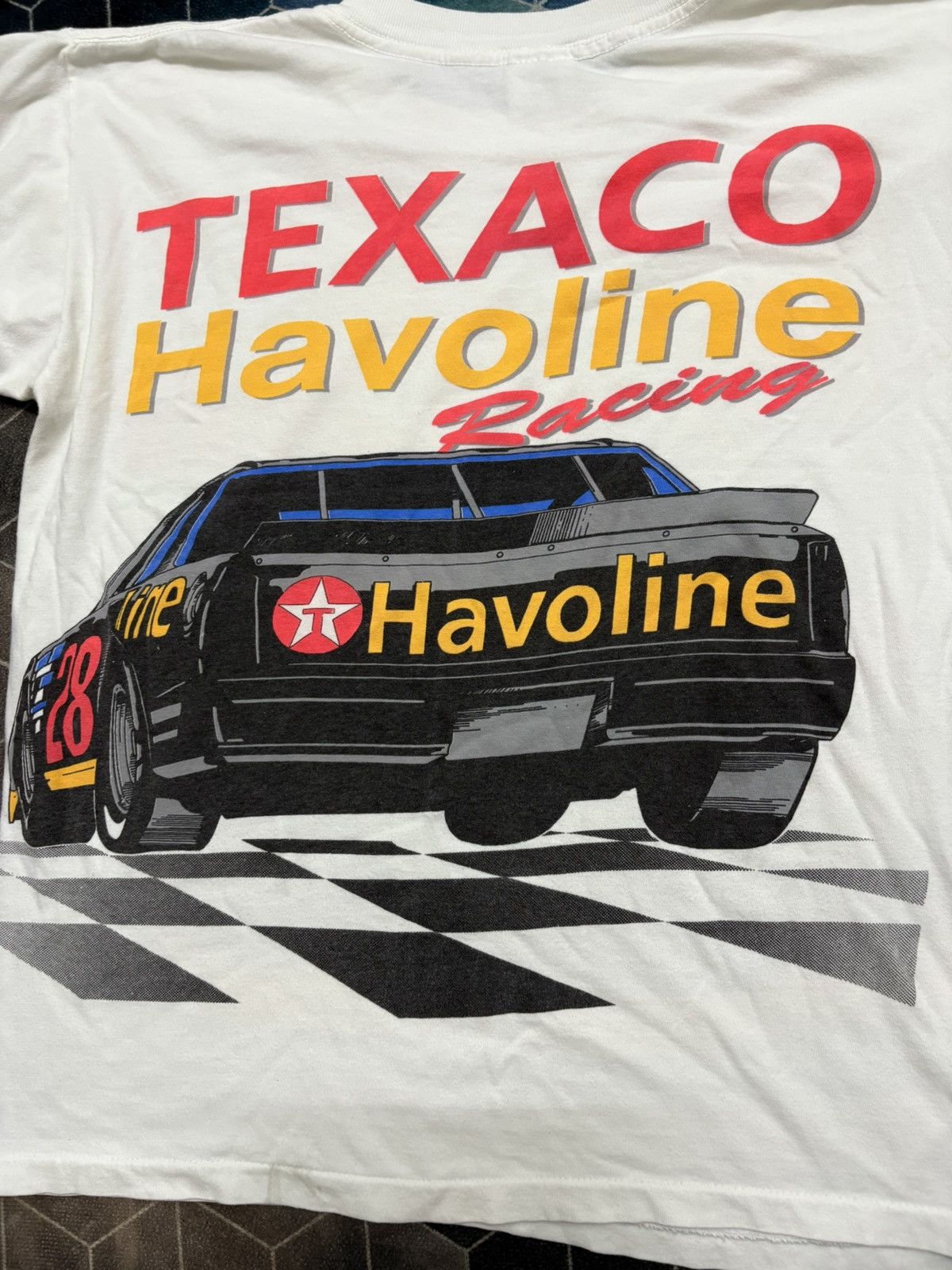 Vintage 🔥HOT🔥 VINTAGE OVP DRAG TEXACO HAVOLINE RACING TEE Size US L / EU 52-54 / 3 - 4 Thumbnail
