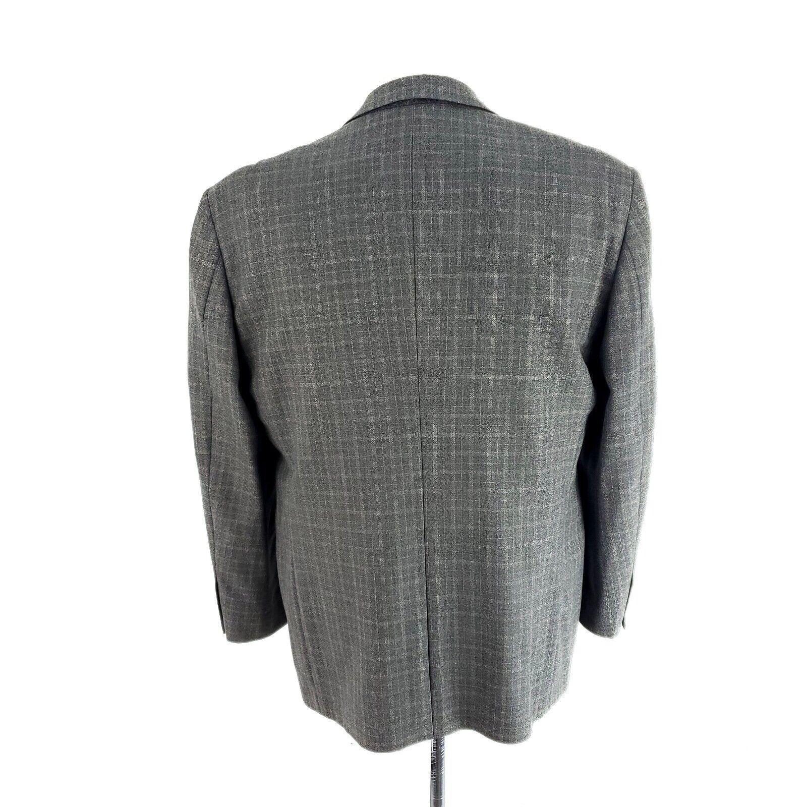 Pronto Uomo Pronto Uomo Wool 2 Button Sport Coat 40S Blue Beige W/ Brown Size 40S - 5 Thumbnail