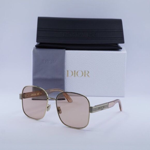 Dior 🕶️ New Dior DIORSIGNATURE S5U B0L0 Sunglasses - Shiny Gold Size ONE SIZE - 11 Thumbnail