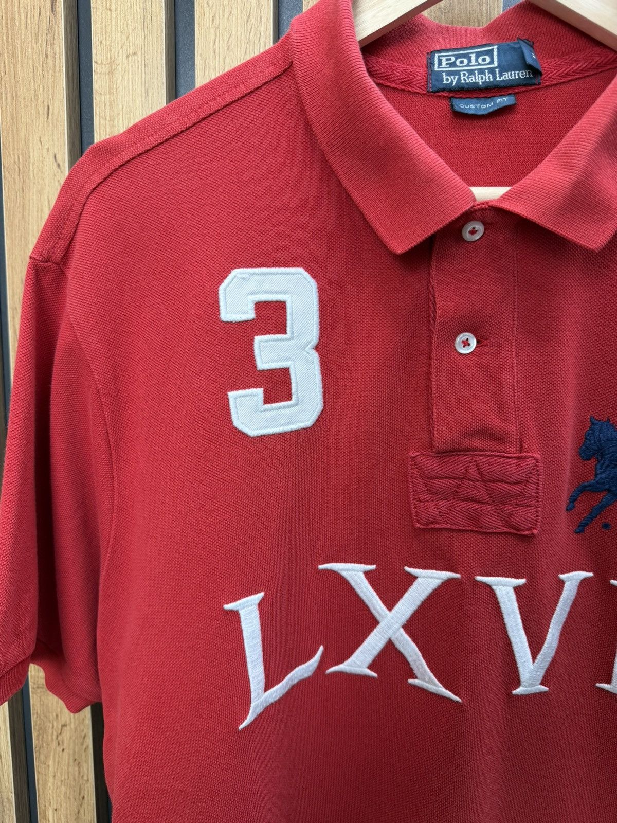 Polo Ralph Lauren Polo Ralph Lauren Big Pony LXVII Polo Shirt Red XL Size US XL / EU 56 / 4 - 4 Thumbnail