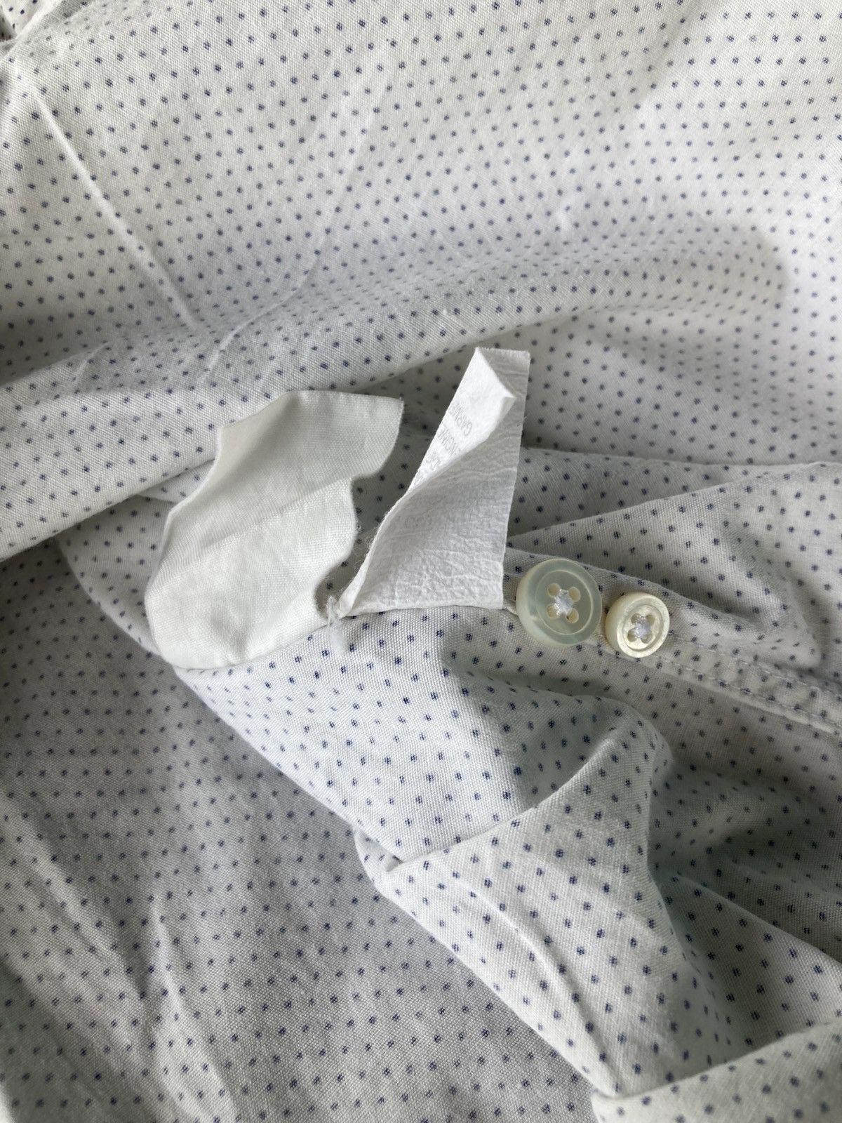 Engineered Garments Engineered Garments Polka Dot Button Up Shirt White Navy Size US M / EU 48-50 / 2 - 11 Thumbnail