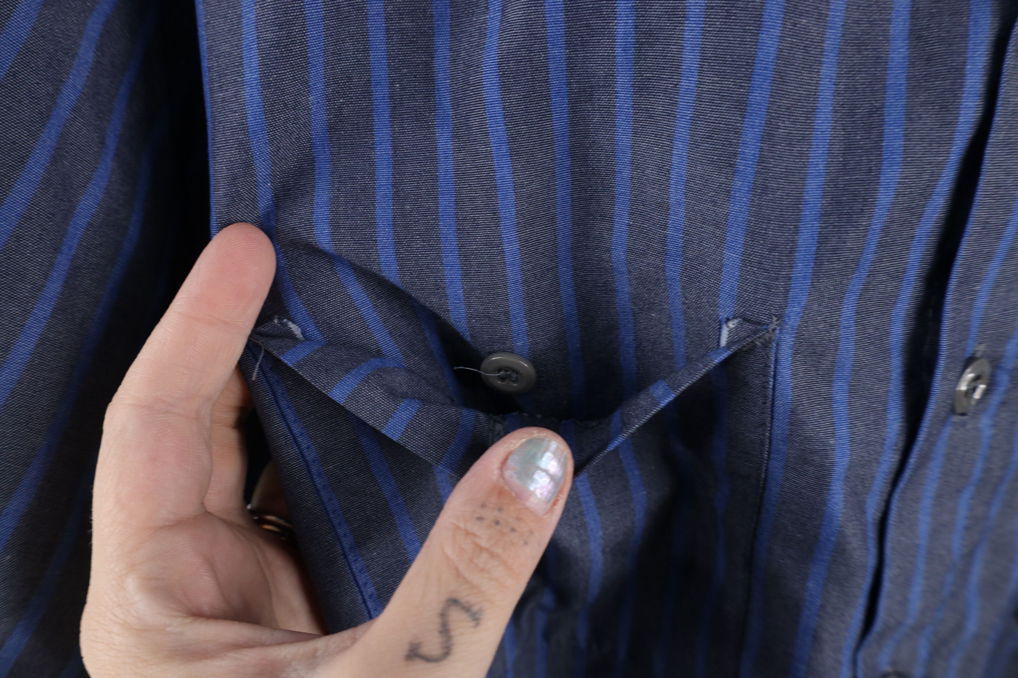 Vintage Vintage 90s Streetwear Workwear Mechanic Button Shirt Size US XL / EU 56 / 4 - 6 Thumbnail