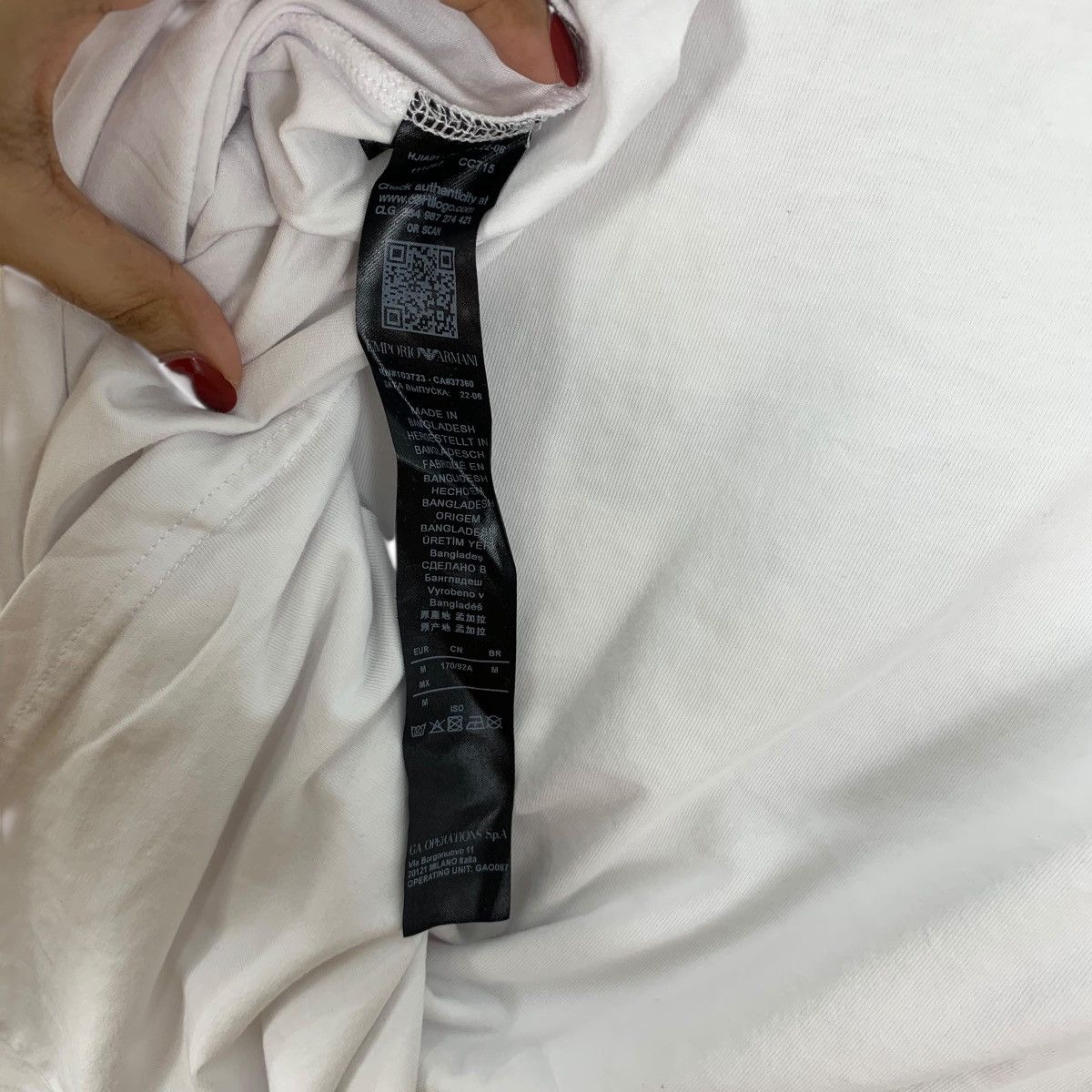 Emporio Armani EMPORIO ARMANI ITALY EA Box Logo Giorgio Collection Tee Size M / US 6-8 / IT 42-44 - 8 Thumbnail
